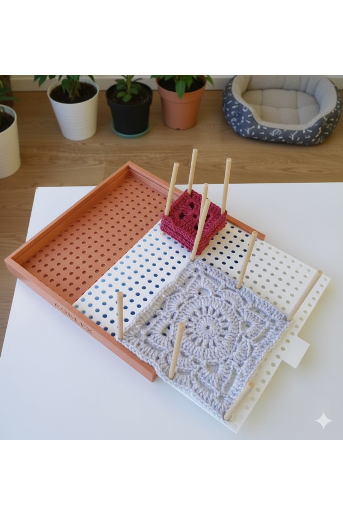 Aoblex Motif tahtası Çekmeceli - 10 Çubuklu Saklama Hazneli, Motif Düzenleme Aparatı