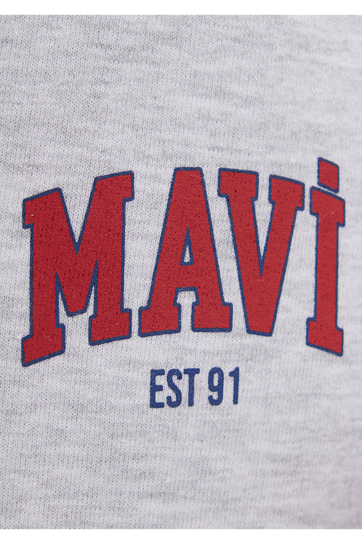 شلوار گرمکن خاکستری با چاپ لوگو ماوی 1010757-85438