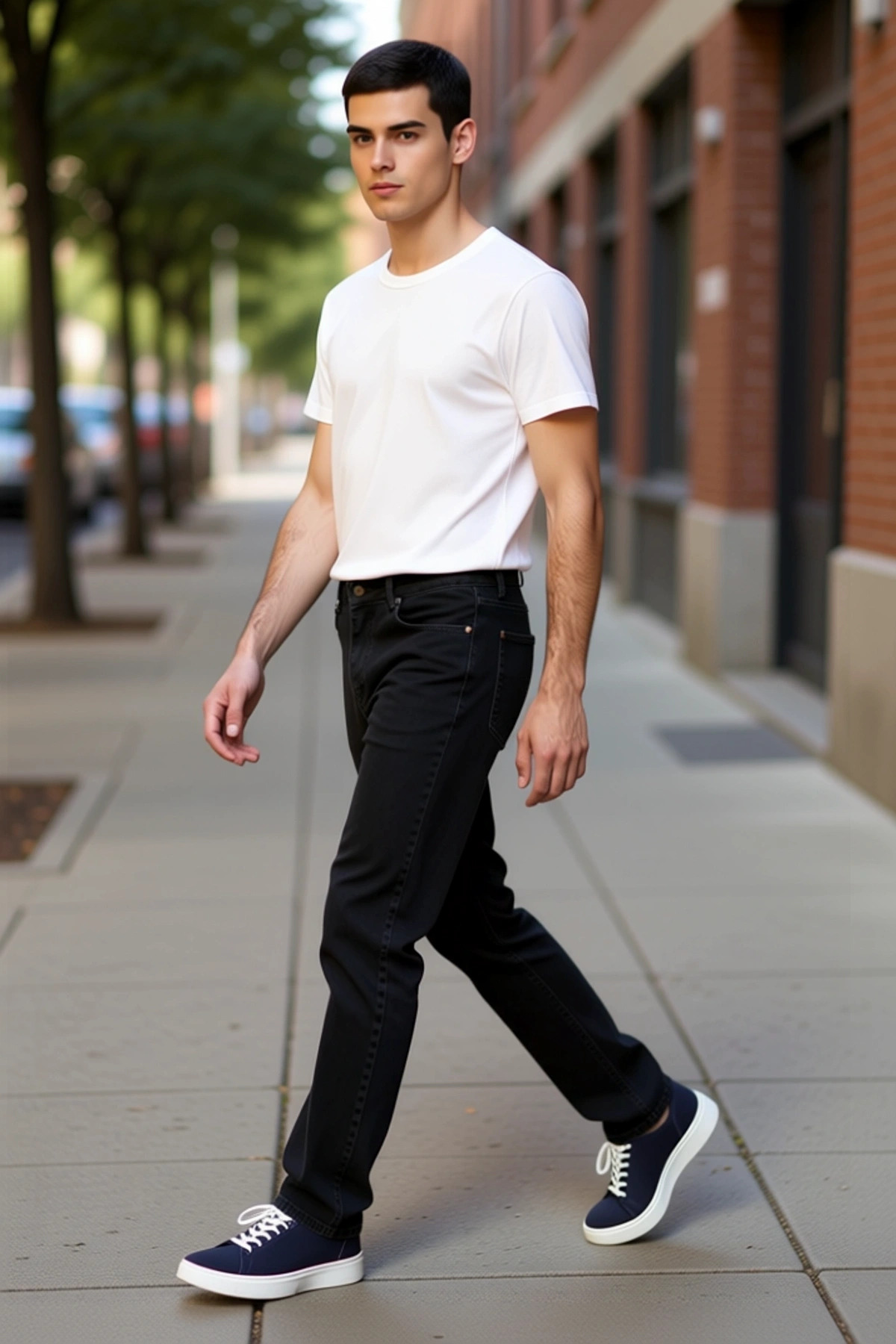 Erkek Moda Straight Fit Denim Pantolon Pamuk Günlük Kullanım Hafta Sonu Mevsimlik Kullanım