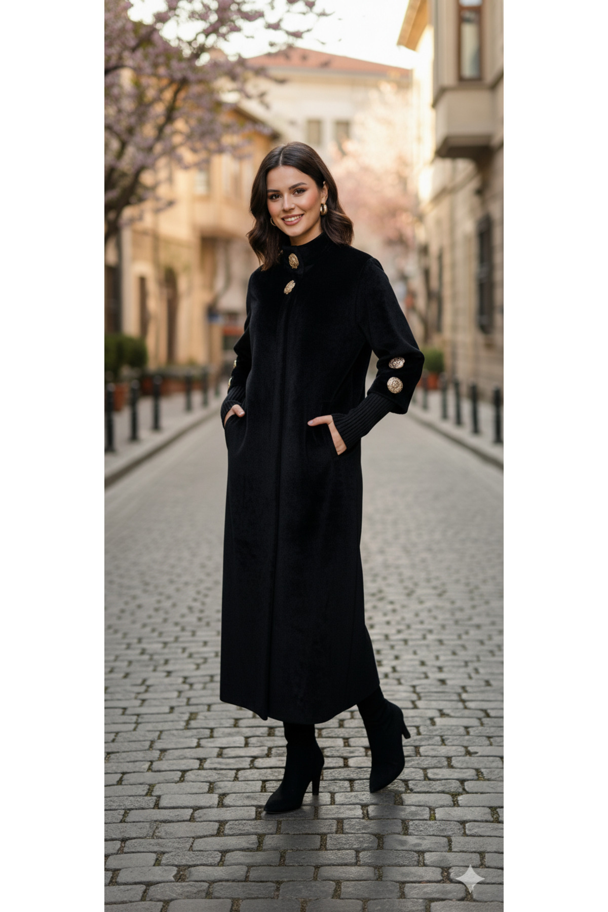 Hakko  Tay Tüyü Manto Palto - Görsel 3