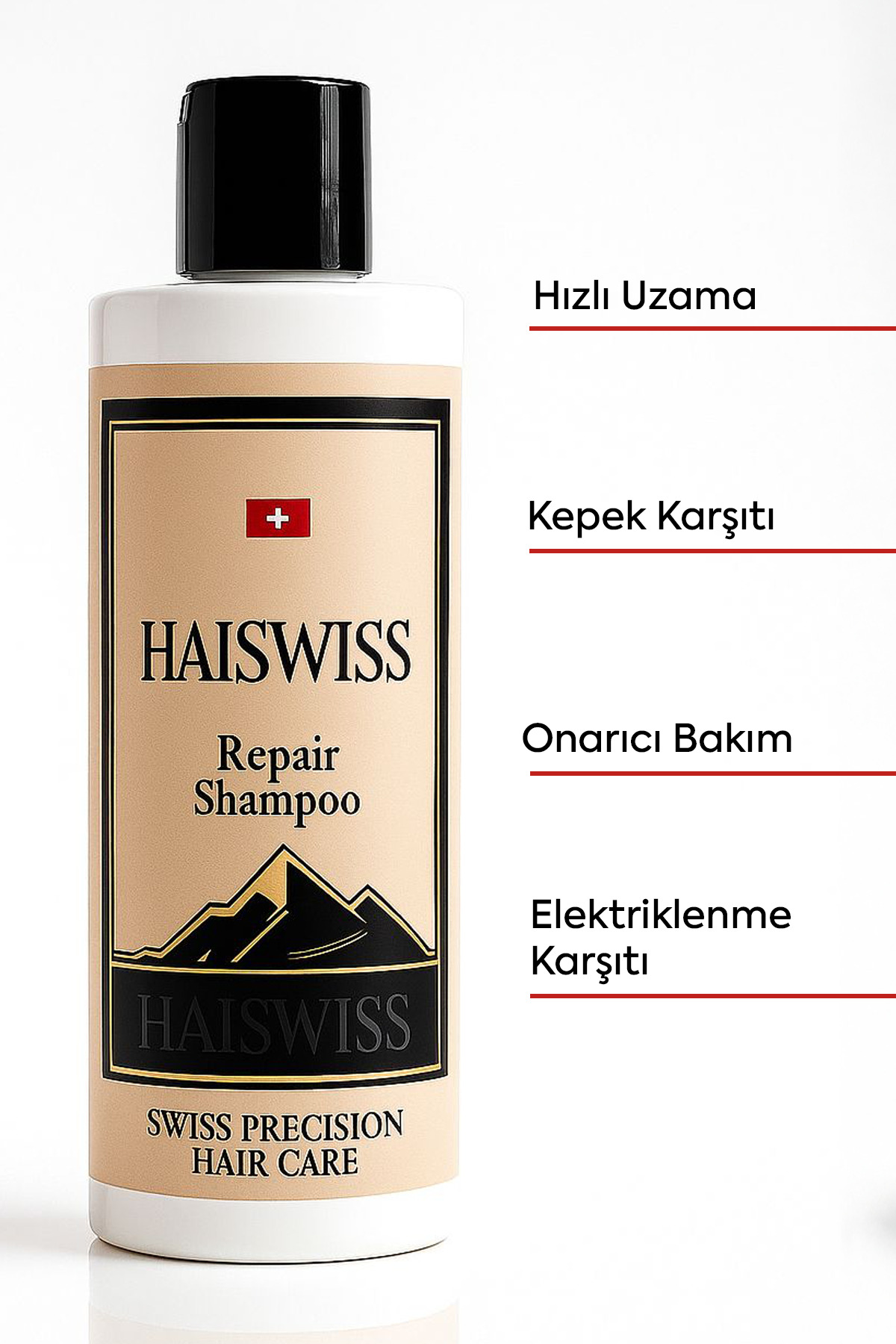 Pirinç Proteini ve Keratin İçeren Dökülme Karşıtı ve Hızlı Uzama Destekli Onarıcı Şampuan — HWSRS01 — تصویر 2 از 7