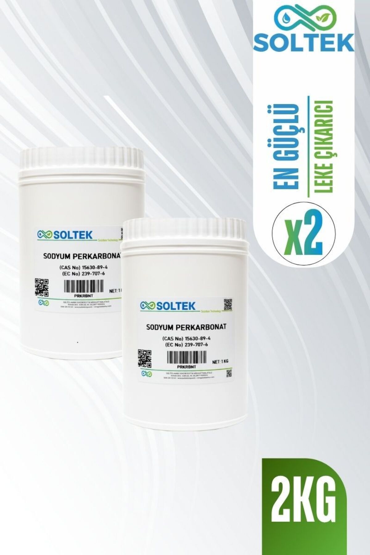 SOLTEK KİMYA Doğal Çamaşır Beyazlatıcı & Leke Çıkarıcı – Sodyum Perkarbonat ikili Set