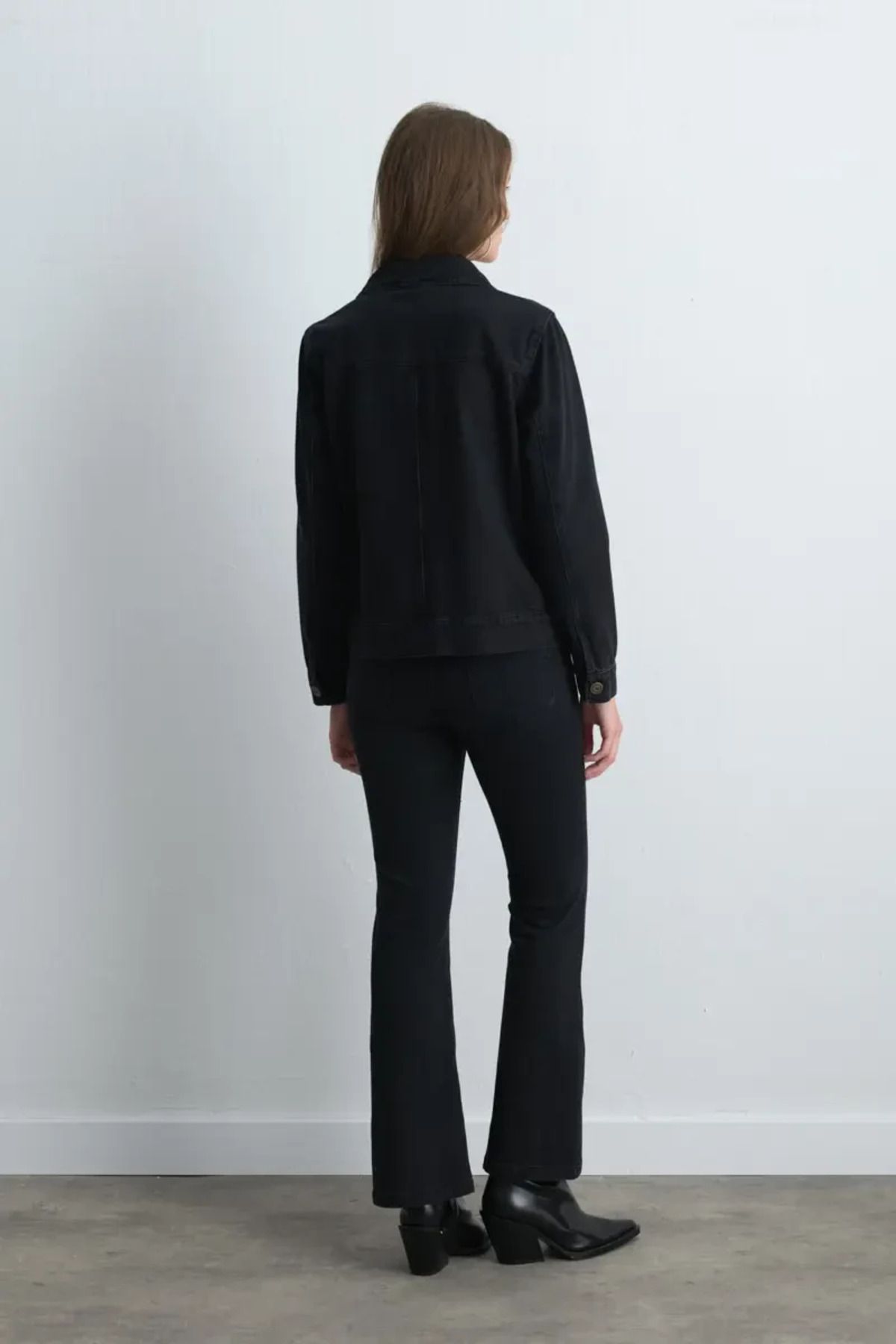 Gusto  Denim Black Ceket - Siyah - Görsel 6