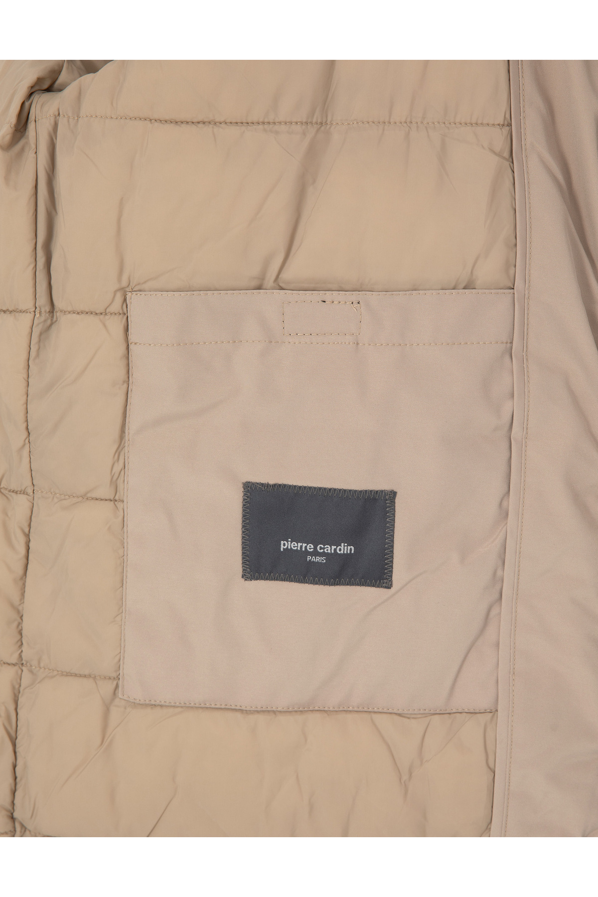 Pierre Cardin  Bej Kapüşonlu Mont 50313983-VR011 - Görsel 6