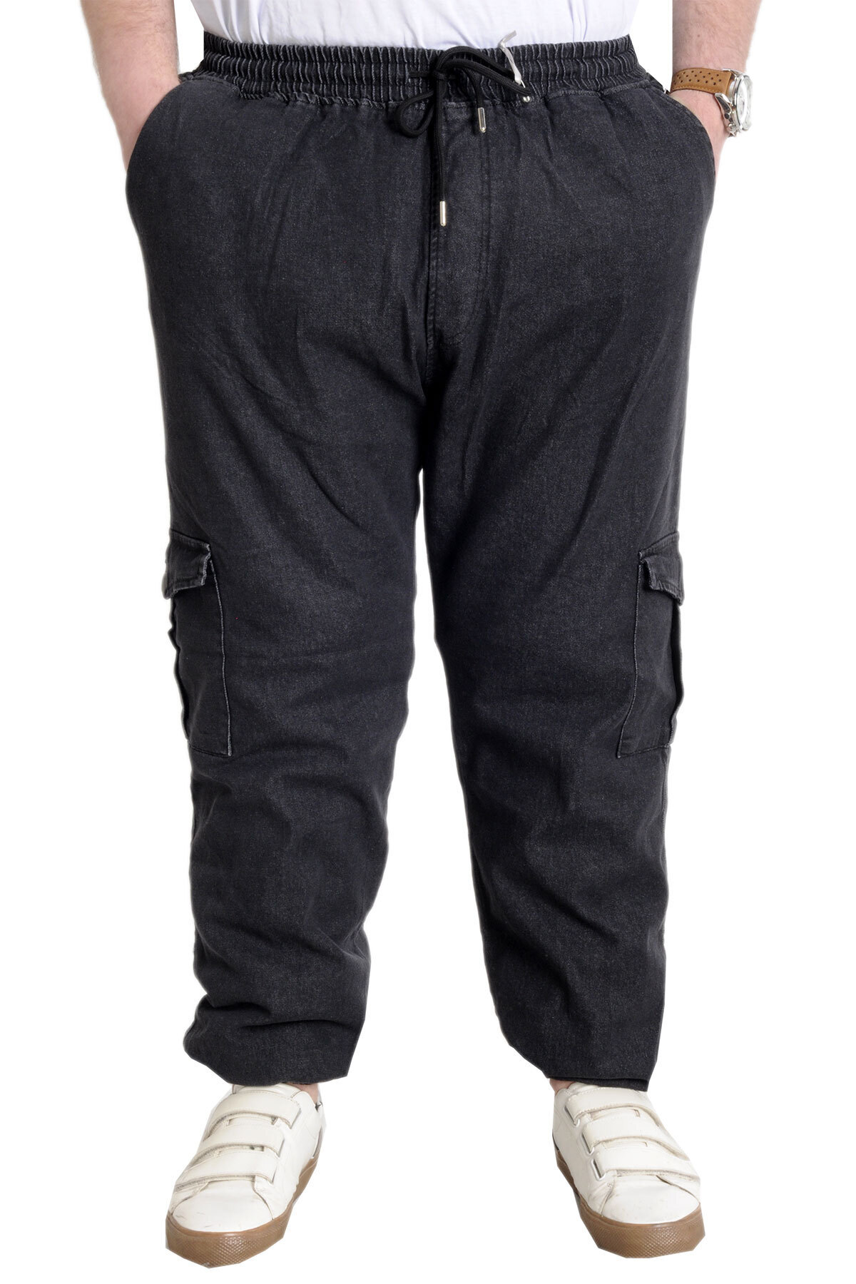 ModeXL Mode Xl Erkek Kot Pantolon Chıef Blue Lastikli 23919 Siyah