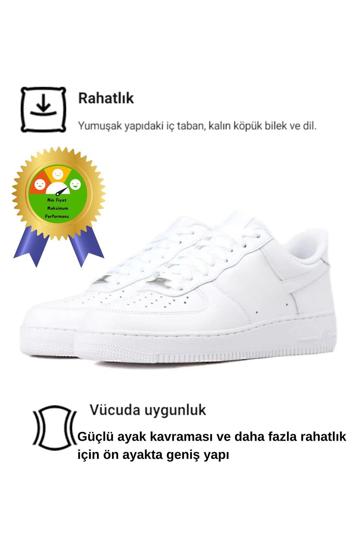 Liarca Old Seasoned Süper Rahat 4 Mevsim Unisex Günlük Yürüyüş Spor Ayakkabı Sneaker görsel 2