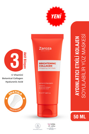 ZAROZA Cam Maske - Aydınlatıcı Soyulabilir Yüz Maskesi ( Lemon & Mandarin) C ...