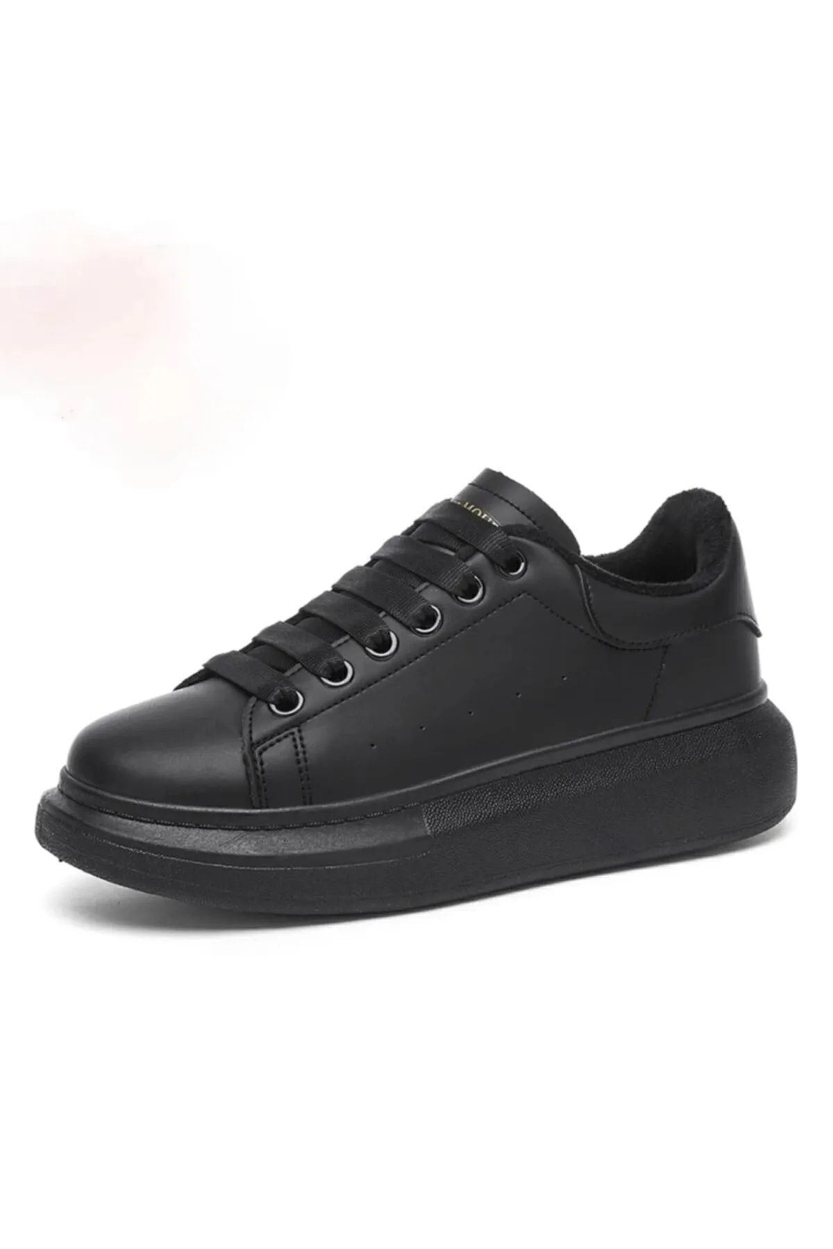 CORWERS Unisex Siyah Cilt Spor Ayakkabı