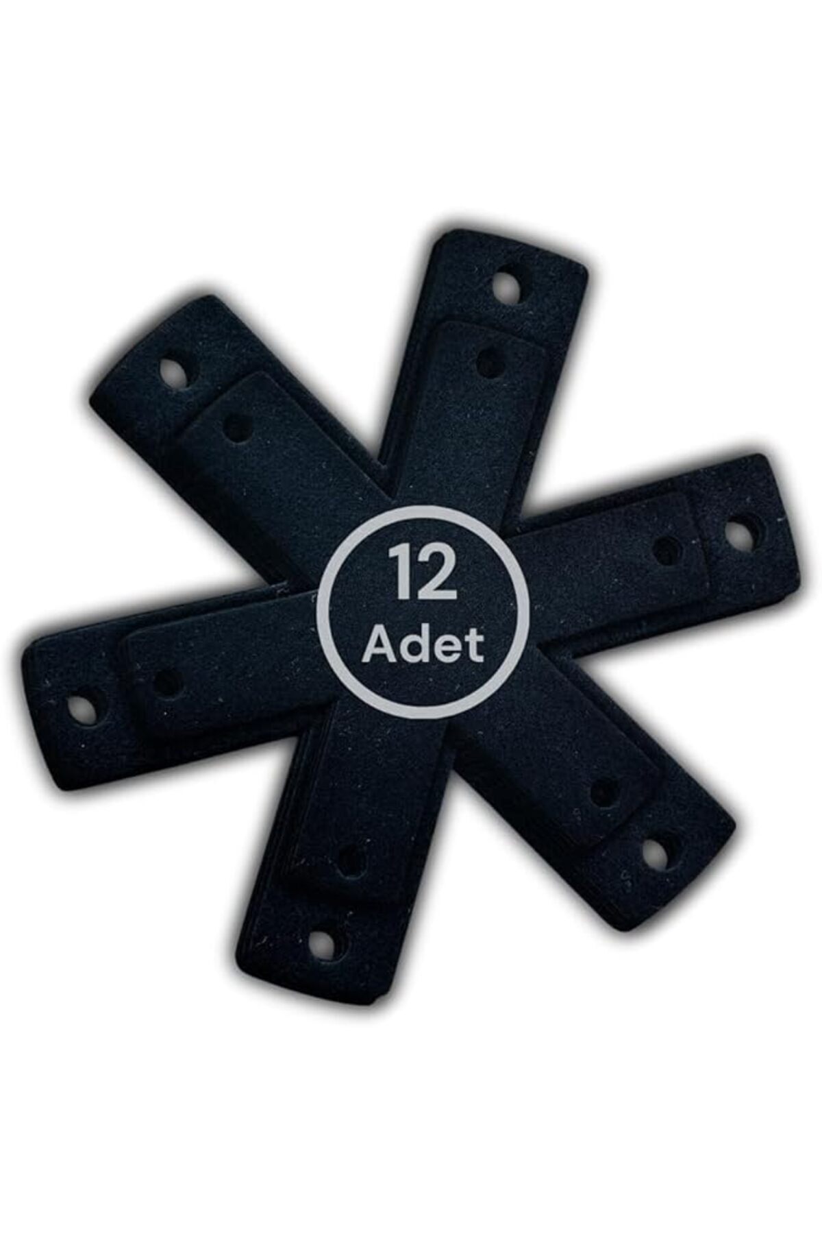 SoyluhanStore 12 Adet Tencere Tava Koruyucu Düzenleyici Çizilme Önleyici Set (Siyah)