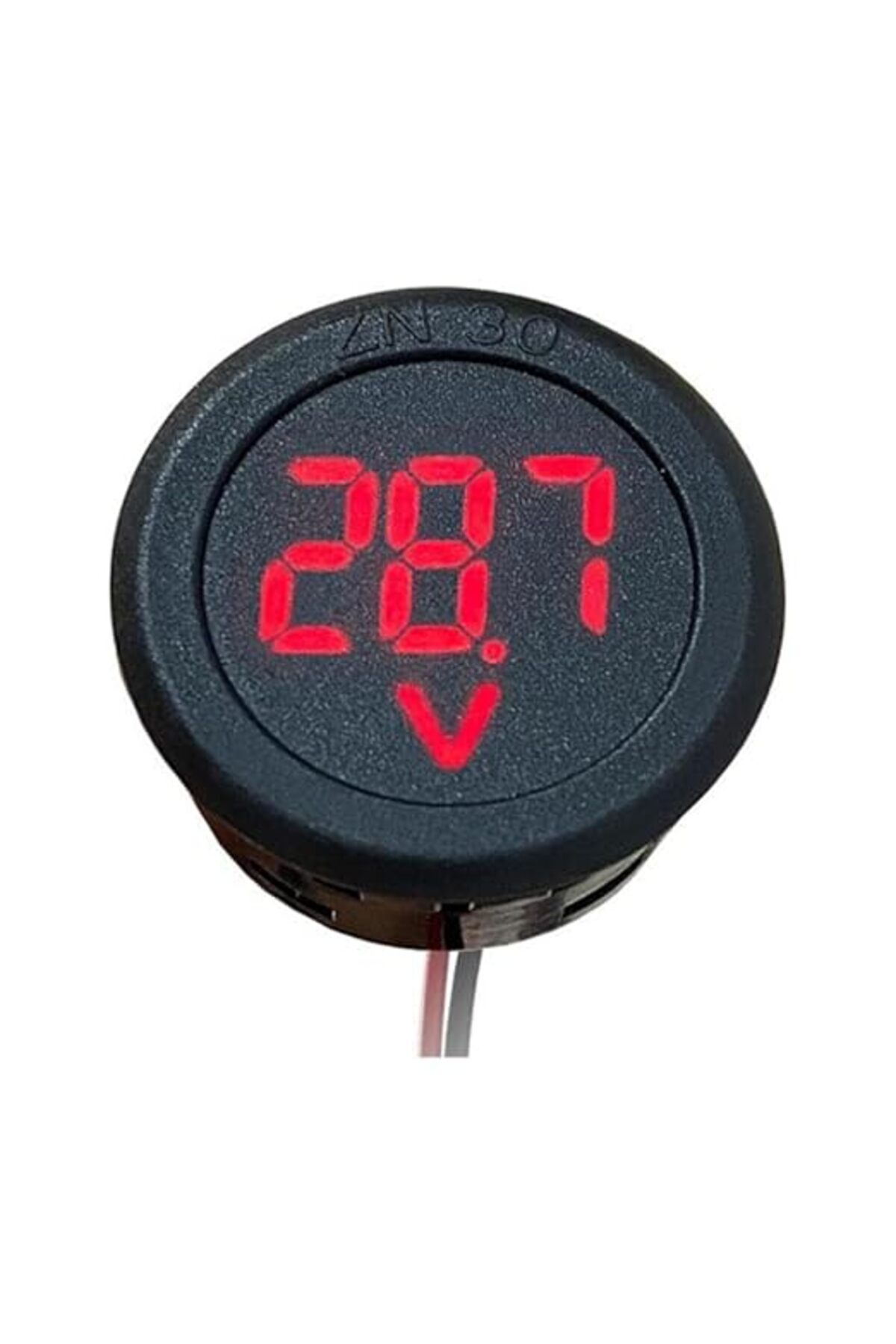 salesalbutik Yuvarlak Voltmetre Dc 4-100V Karavan Motosiklet Için Uygun