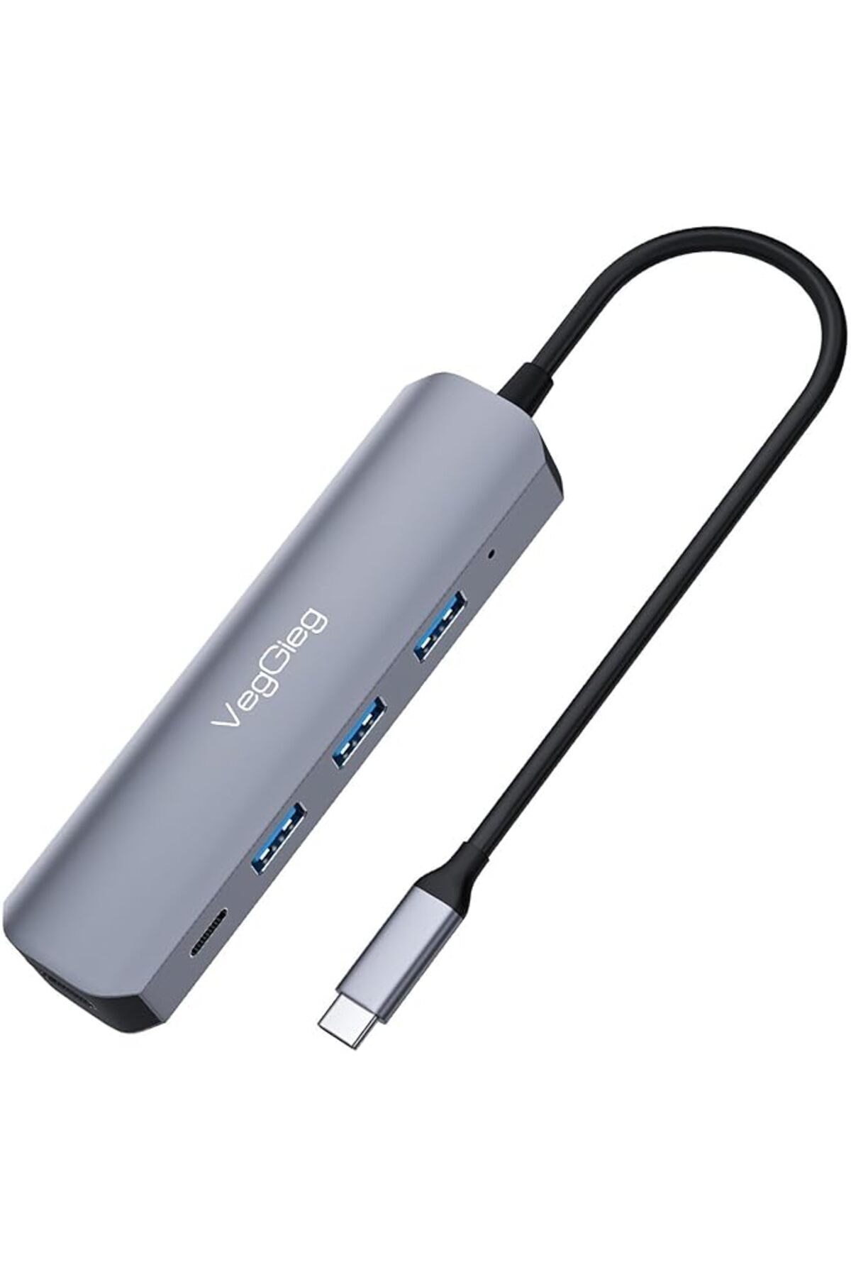 SoyluhanStore Type-C to HDMI Type-C PD 2*USB 2.0 + USB 3.0 Çoklayıcı Dönüştürücü Hub