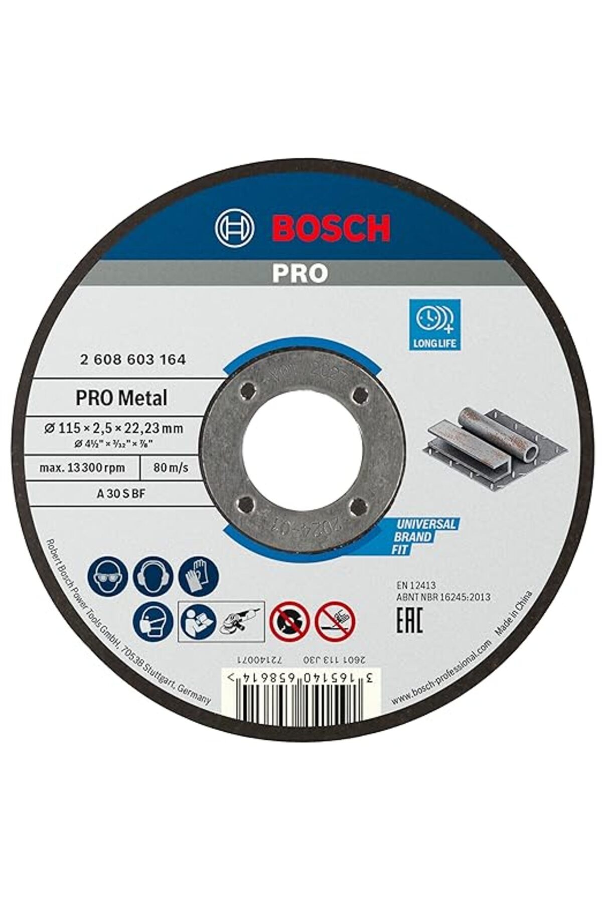 Genel Markalar - 115 * 2, 5 mm Standard Seri Düz Metal Kesme Diski (Taş)