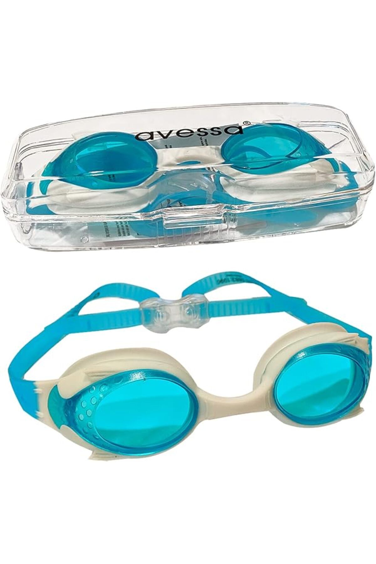 SoyluhanStore Junior Yüzücü Gözlüğü Mavi-Beyaz GS28-MB