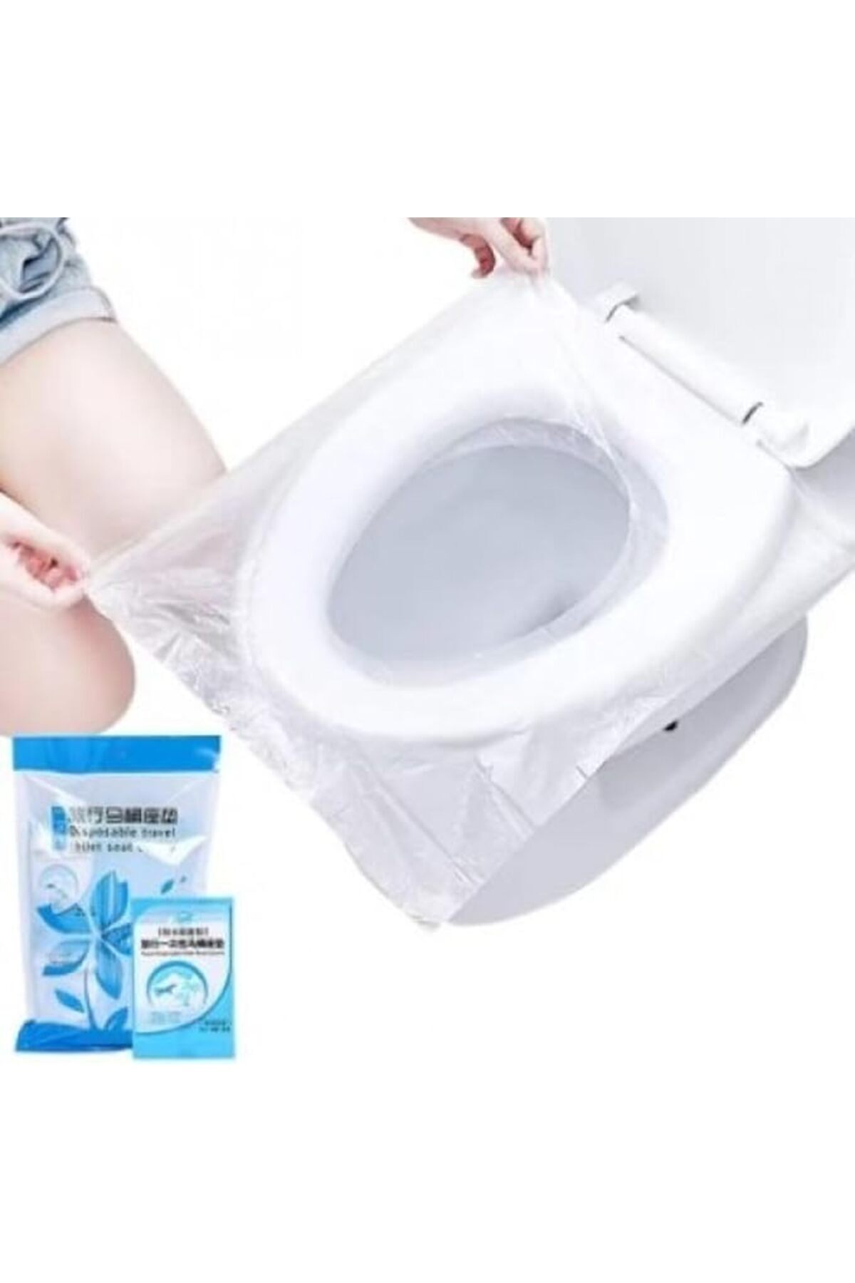 SoyluhanStore Tek Kullanımlık Hijyenik Klozet Kapağı Örtüsü - 50 Adet, Seyahat İçin İdeal