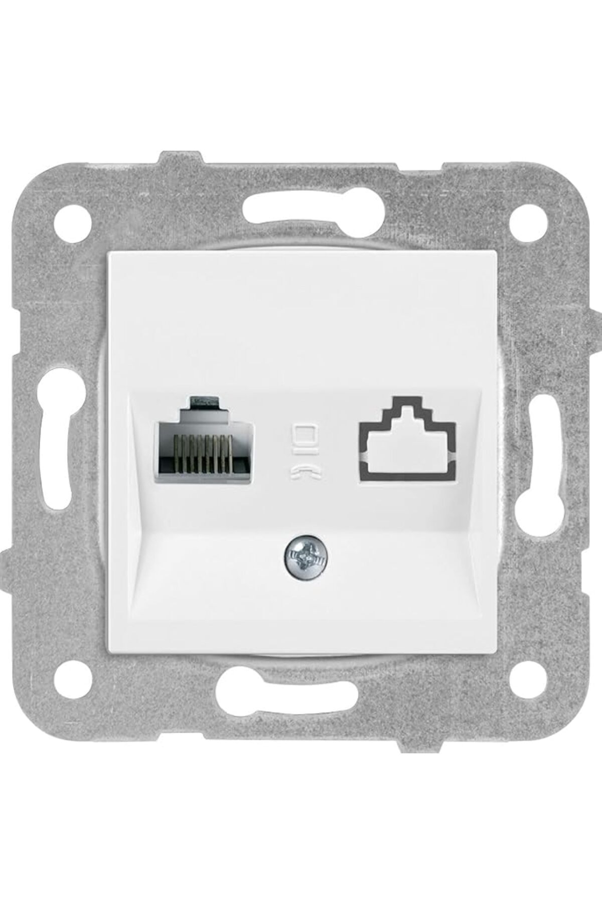 SoyluhanStore Karre-Meridian Beyaz Tekli Data Cat6 Mekanizma