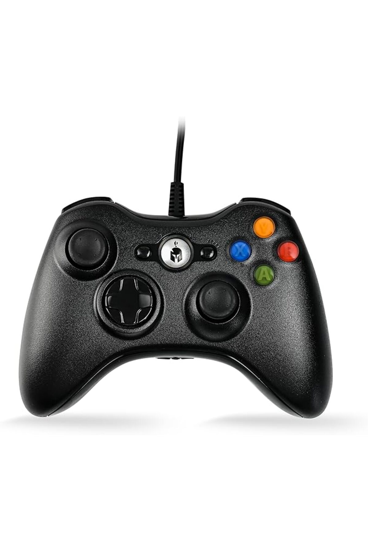 salesalbutik X3H - PC ve XBOX 360 Uyumlu Titreşimli Kablolu Oyun Kolu GamePad Siyah