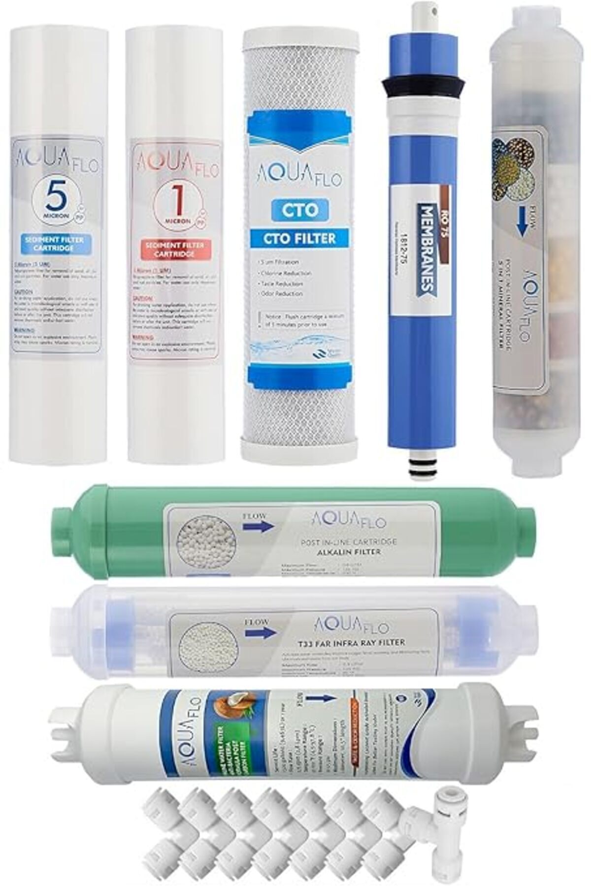 salesalbutik 12 Aşama Açık Kasa Su Arıtma Cihazı Filtresi (AK-12-SET-S)