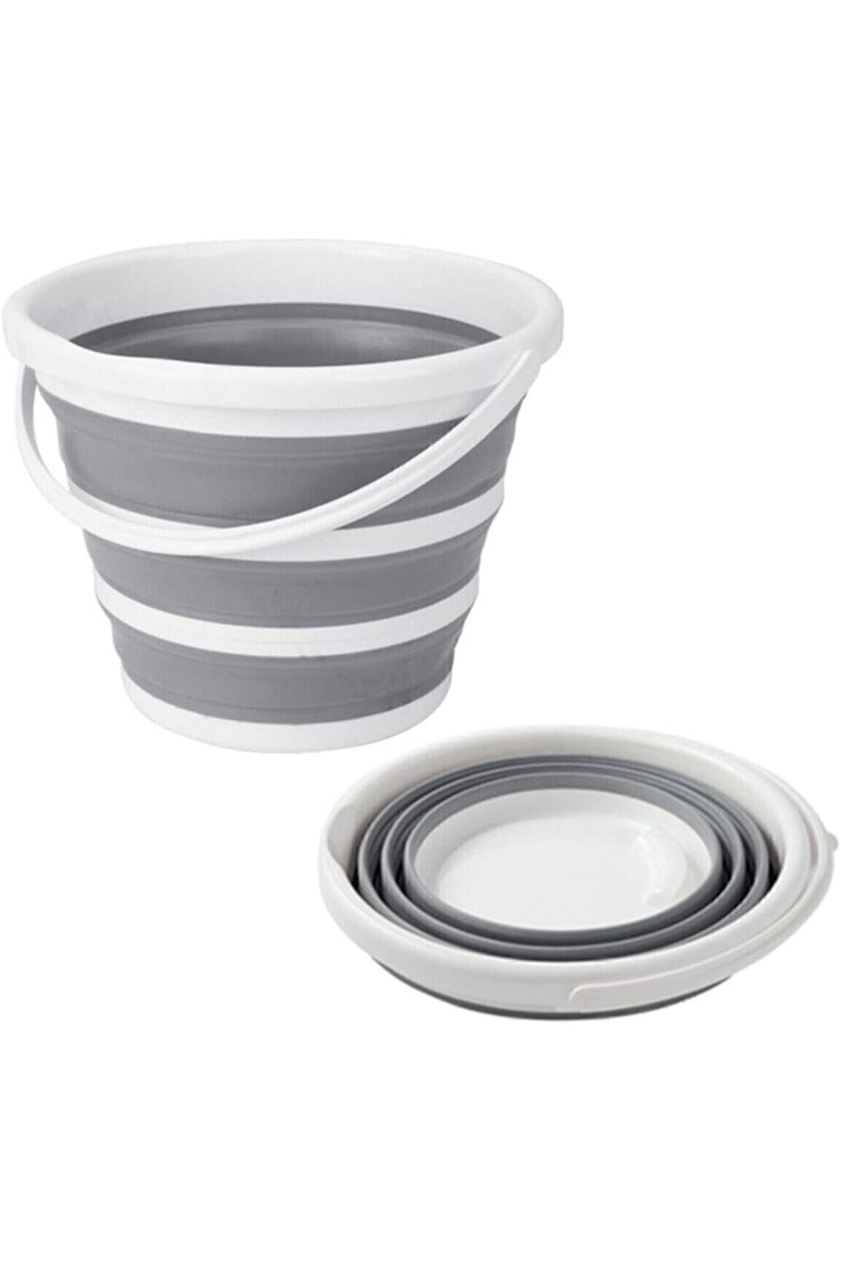 salesalbutik Kapısı Pratik Katlanabilir Akordiyon Plastik Kova 12,8 Lt