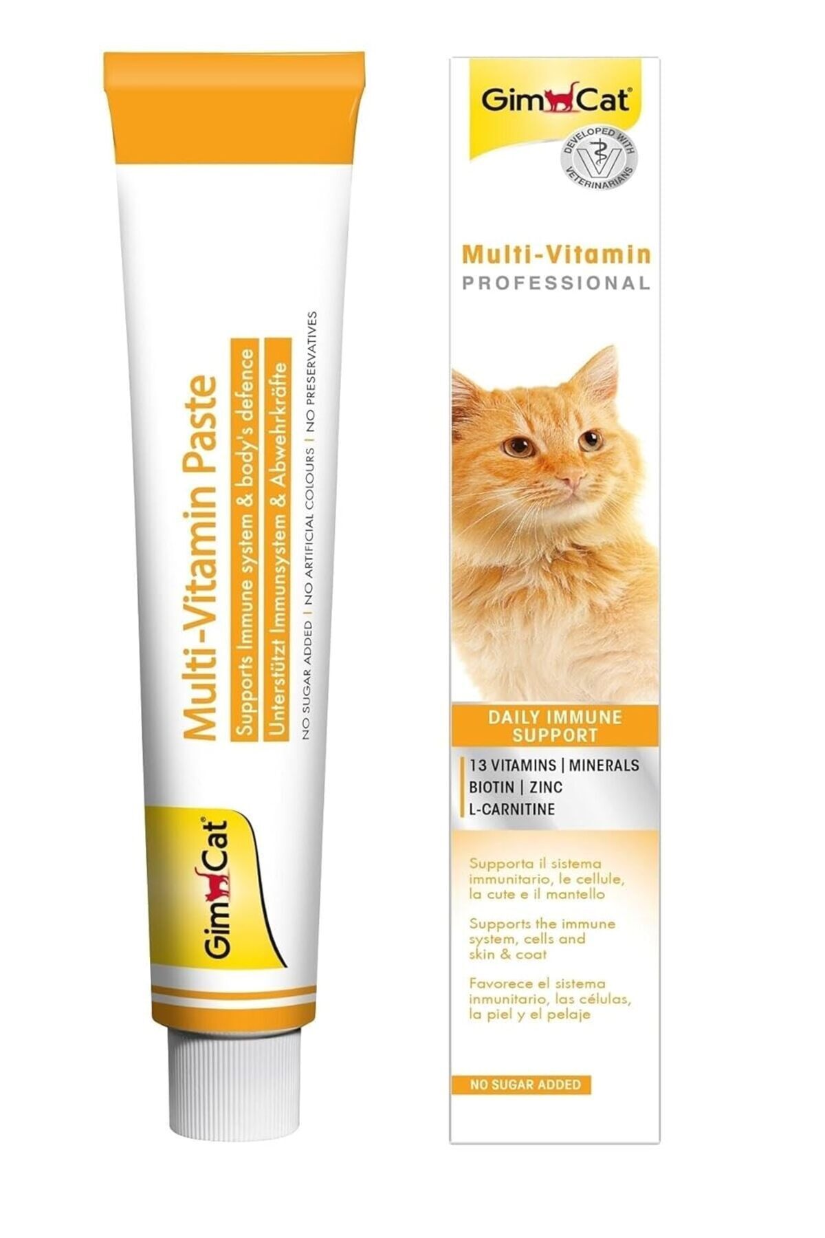 Delixa GimCat Kediler İçin Multi-Vitamin, 100 g, Keten Tohumu Yağı (Omega-3 Yağ Asitleri, Dha ve Epa'nın Te