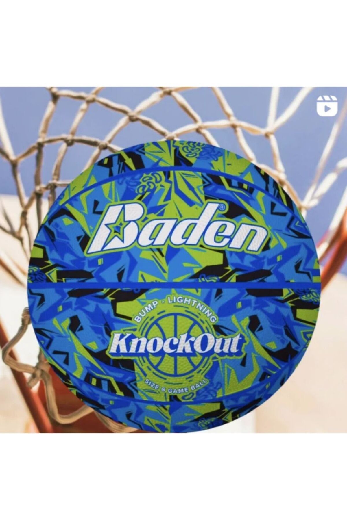 Luminoo HER YAŞA UYGUN ÖZEL DESENLİ BADEN SPORT BASKETBOL TOPU KNOCKOUT GAME BALL NO:6