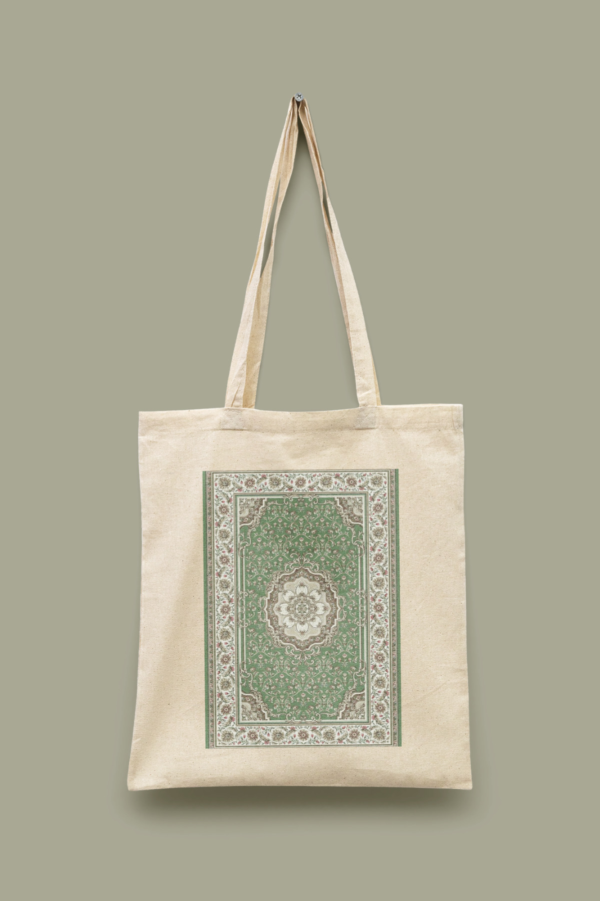 Ethnic Pattern Series 1 Green Ethnic Pattern Series Tote Bag Printed Cloth Bag