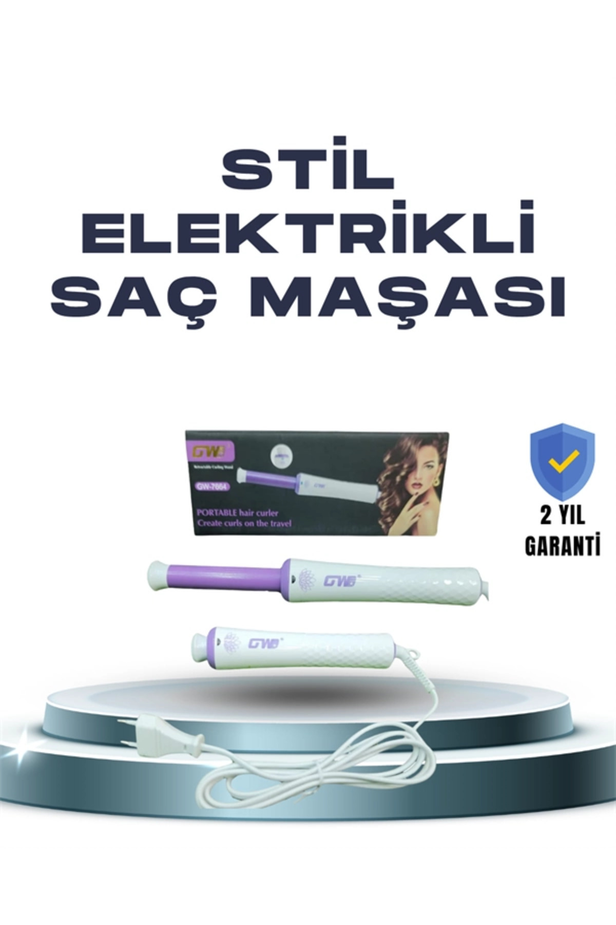 PAZAR DÜNYASI BFS GW 32mm Döner Başlıklı Saç Kıvırma Makinesi – Her An Her Yerde Profesyonel Şekillendirme