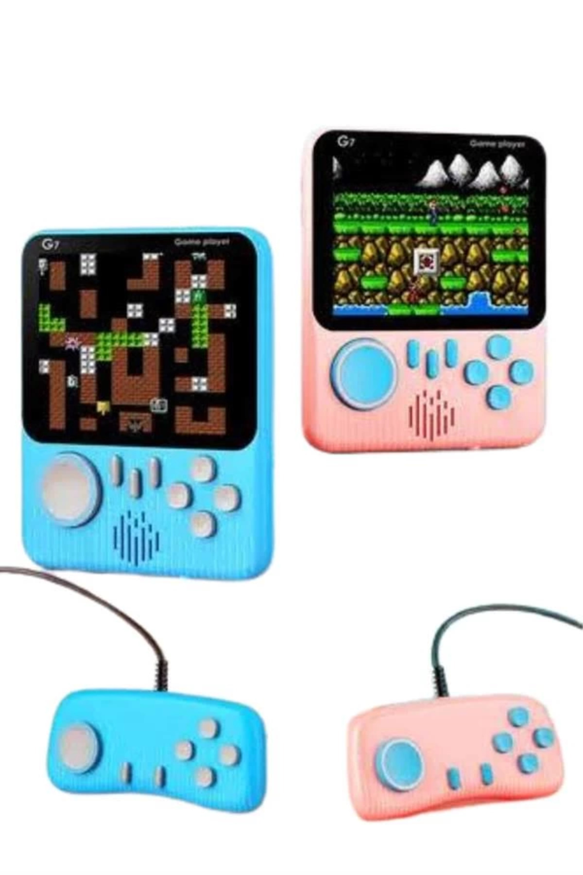 Belle Fusion BFS Çift Konsol 666 Adet Retro Oyun El Atarisi Taşınabilir 3.5 İnç Ekran