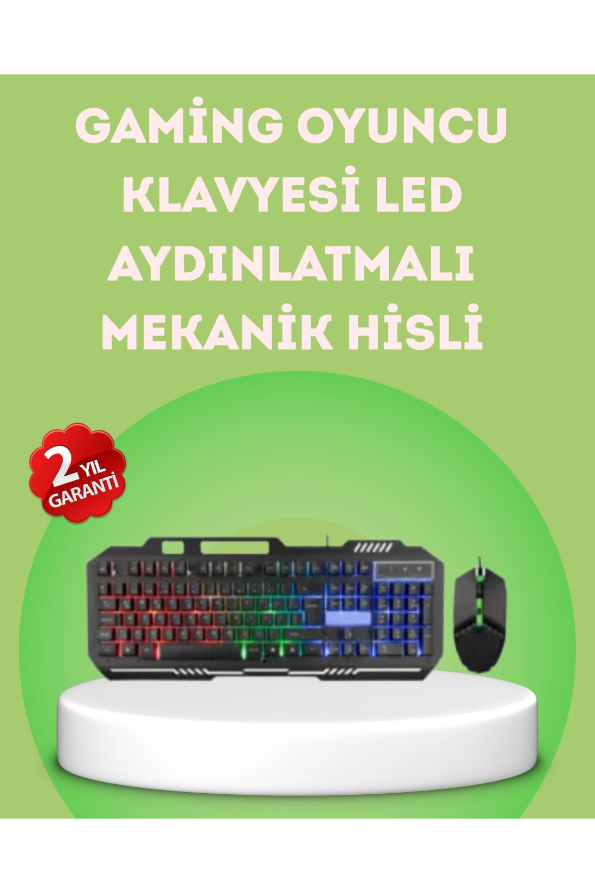 tetikteknoloji BFS Gaming Klavye ve Mouse Seti PG8018 – Dayanıklı Tuşlar, Hızlı Komut