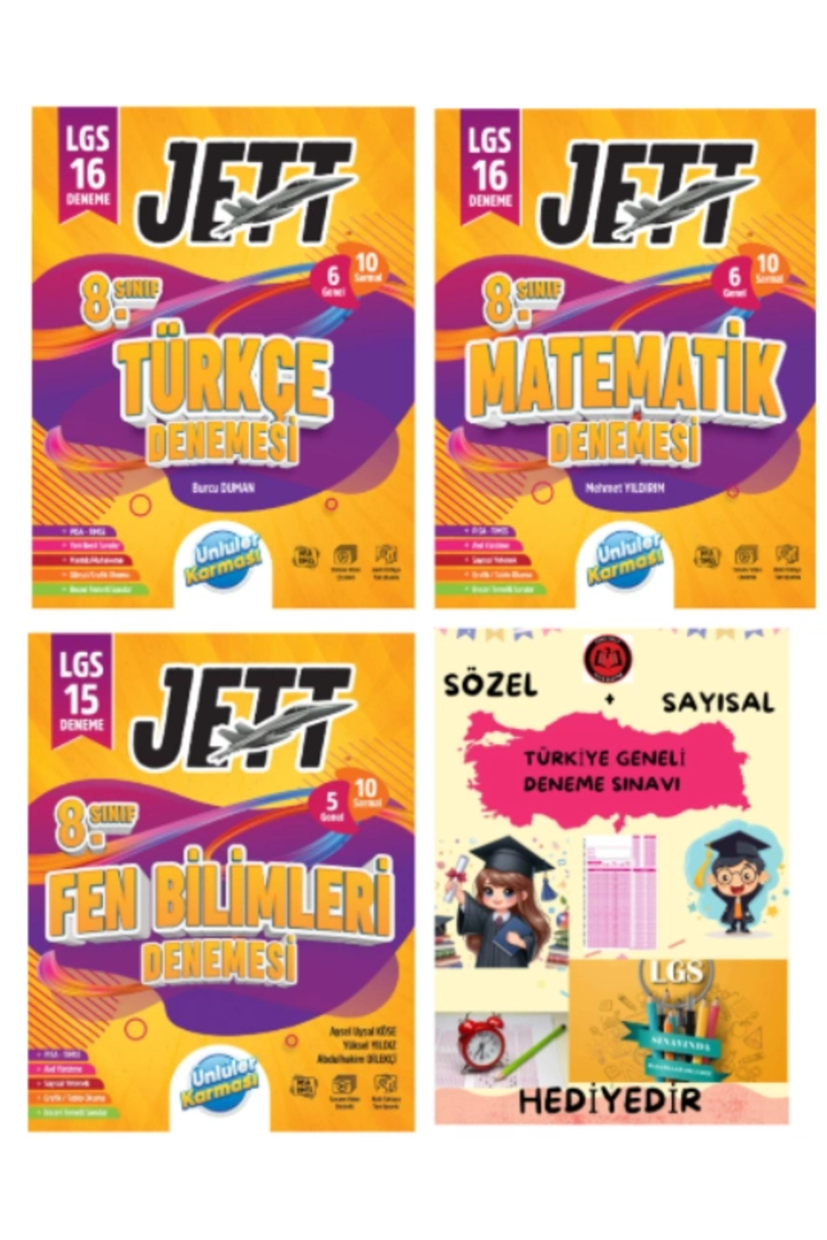 Ünlüler Karması LGS 8. Sınıf JETT Türkçe - Matematik - Fen