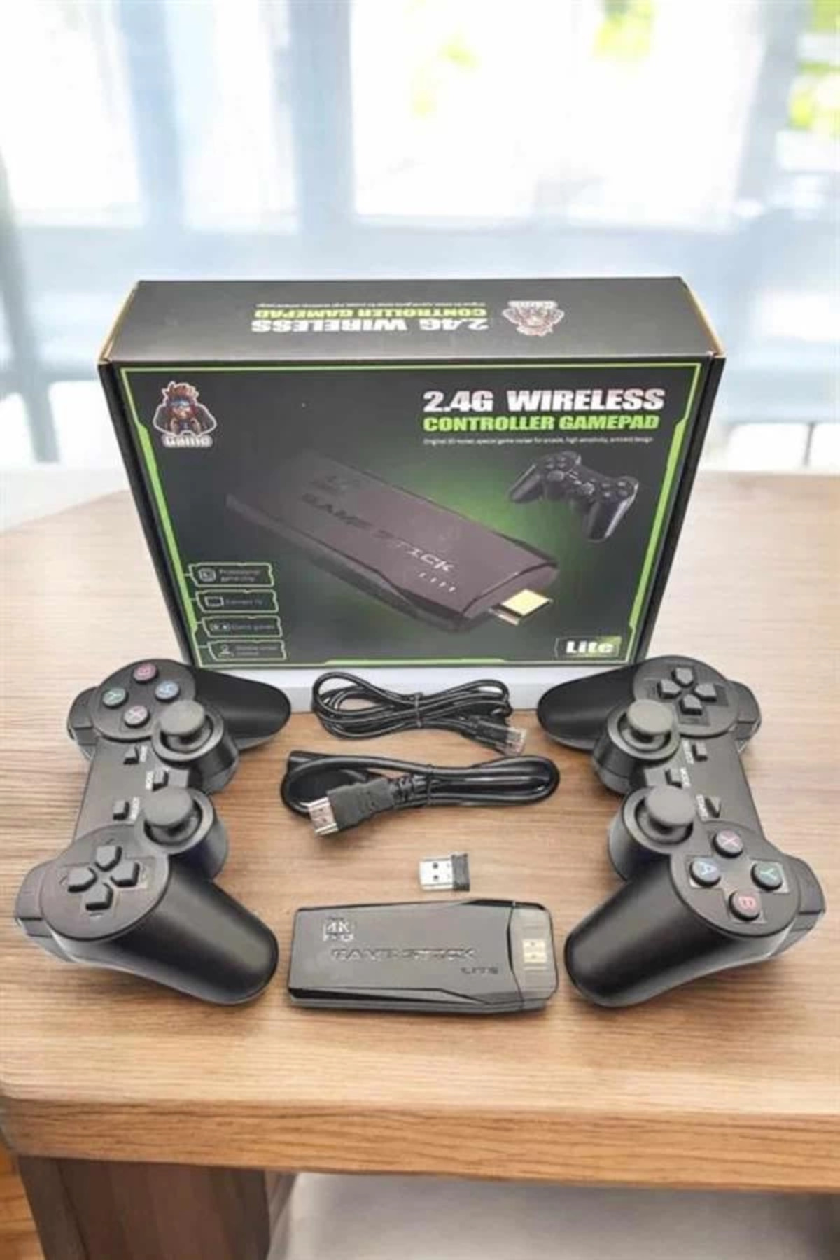 PAZAR DÜNYASI BFS Atari Oyun Konsolu 2000 Oyunlu Game Stick 2.4G Wireless