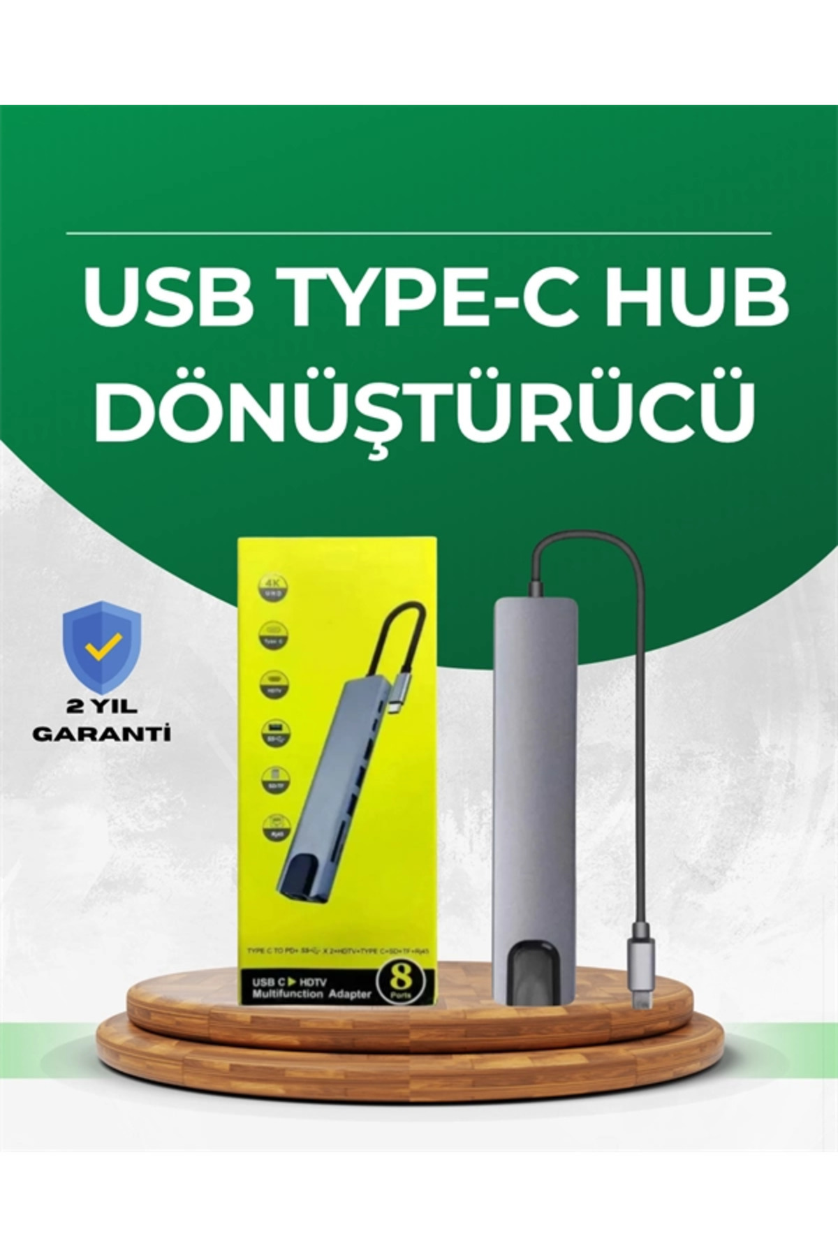 Lisinya BFS Type‑C Dönüştürücü – 2×USB3.0, SD/MS, 4K HDMI & RJ45 ile Profesyonel Kullanım