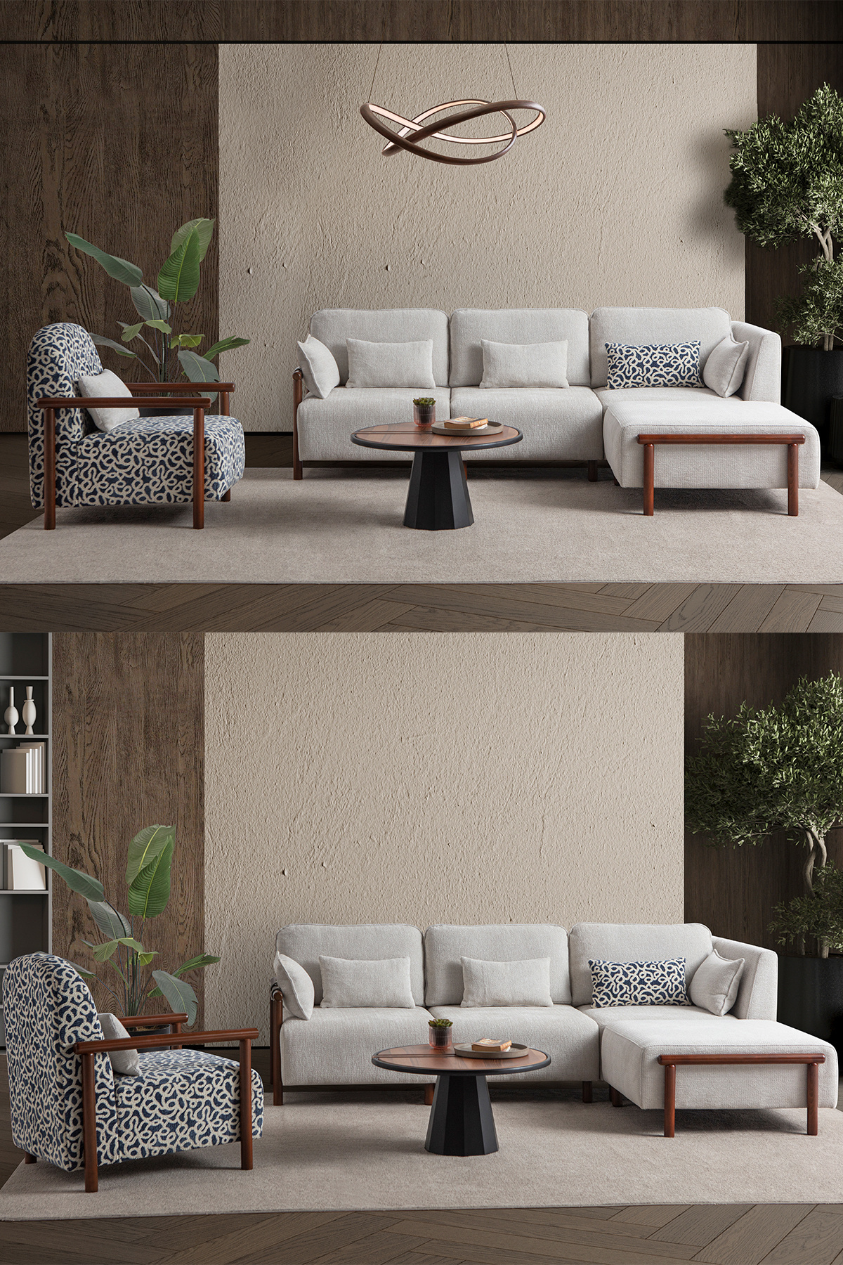 Eymense Soft Dinlenme Köşe Berjer Takımı Sağ Köşe