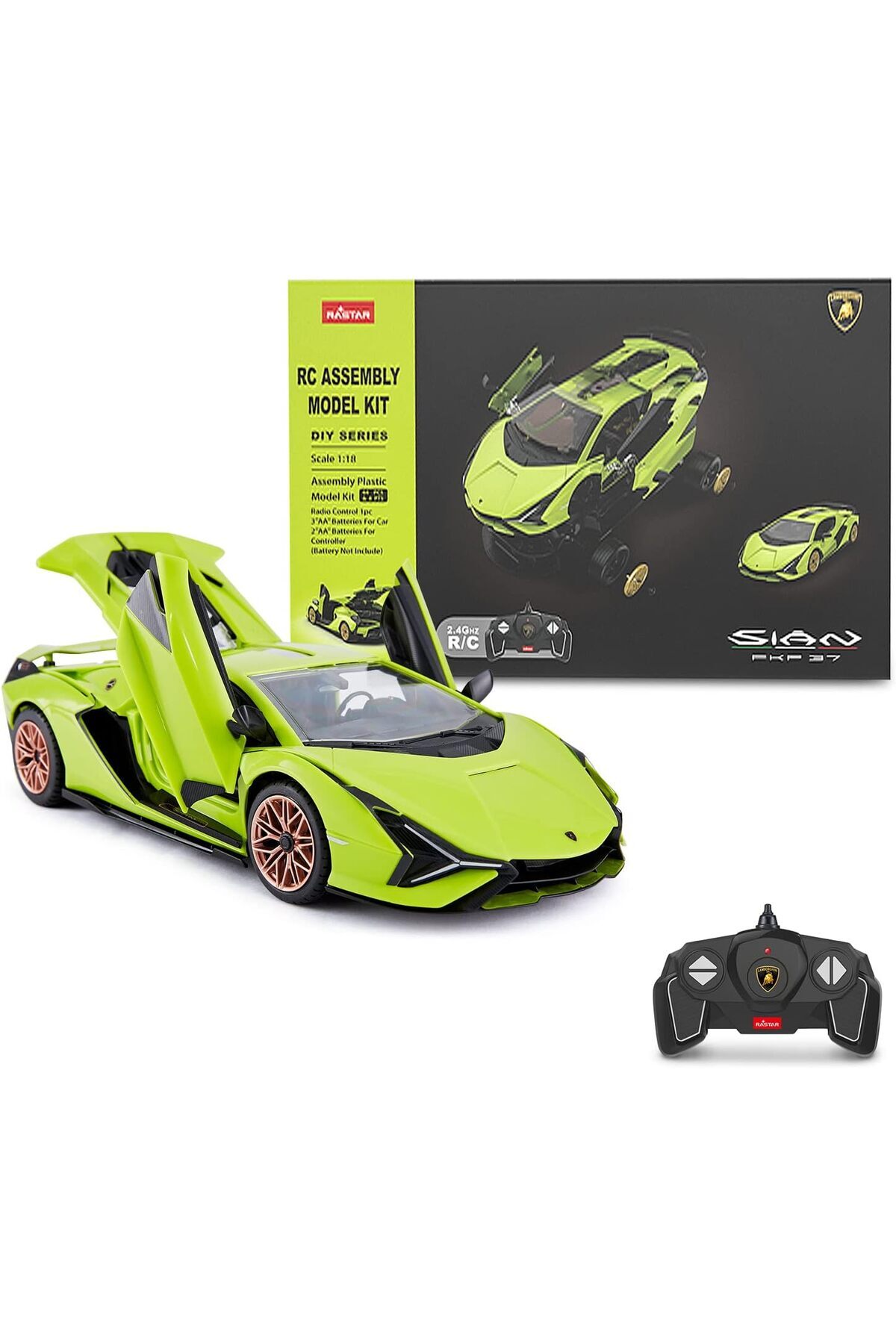 STOREMAX RC Araba Kitleri inşa etmek için, 1/18 Lamborghini Sian Supercar Montaj Bina Kiti Uzaktan Kumanda il