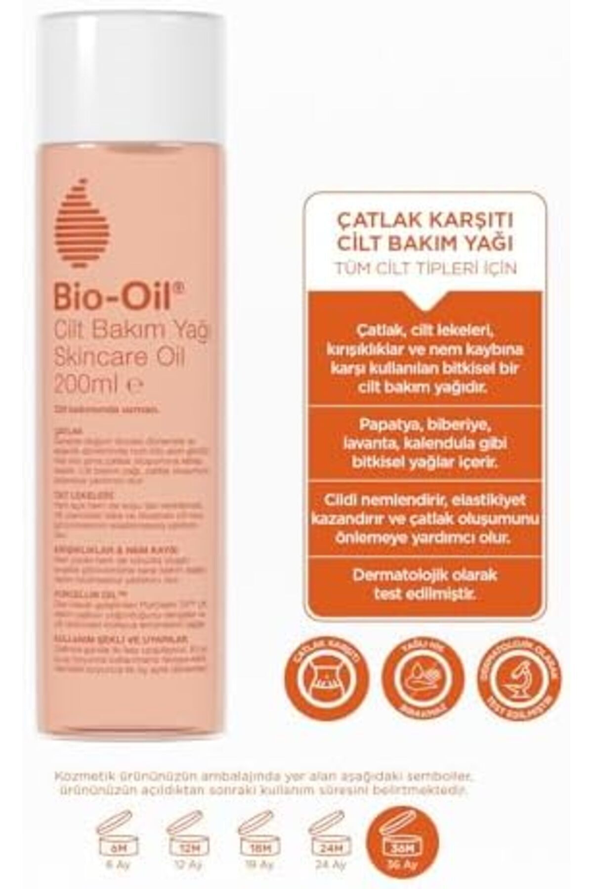 STOREMAX Bio-oil Cilt Bakım Yağı 200 ml Çatlak Karşıtı ve Nemlendirici 1182297