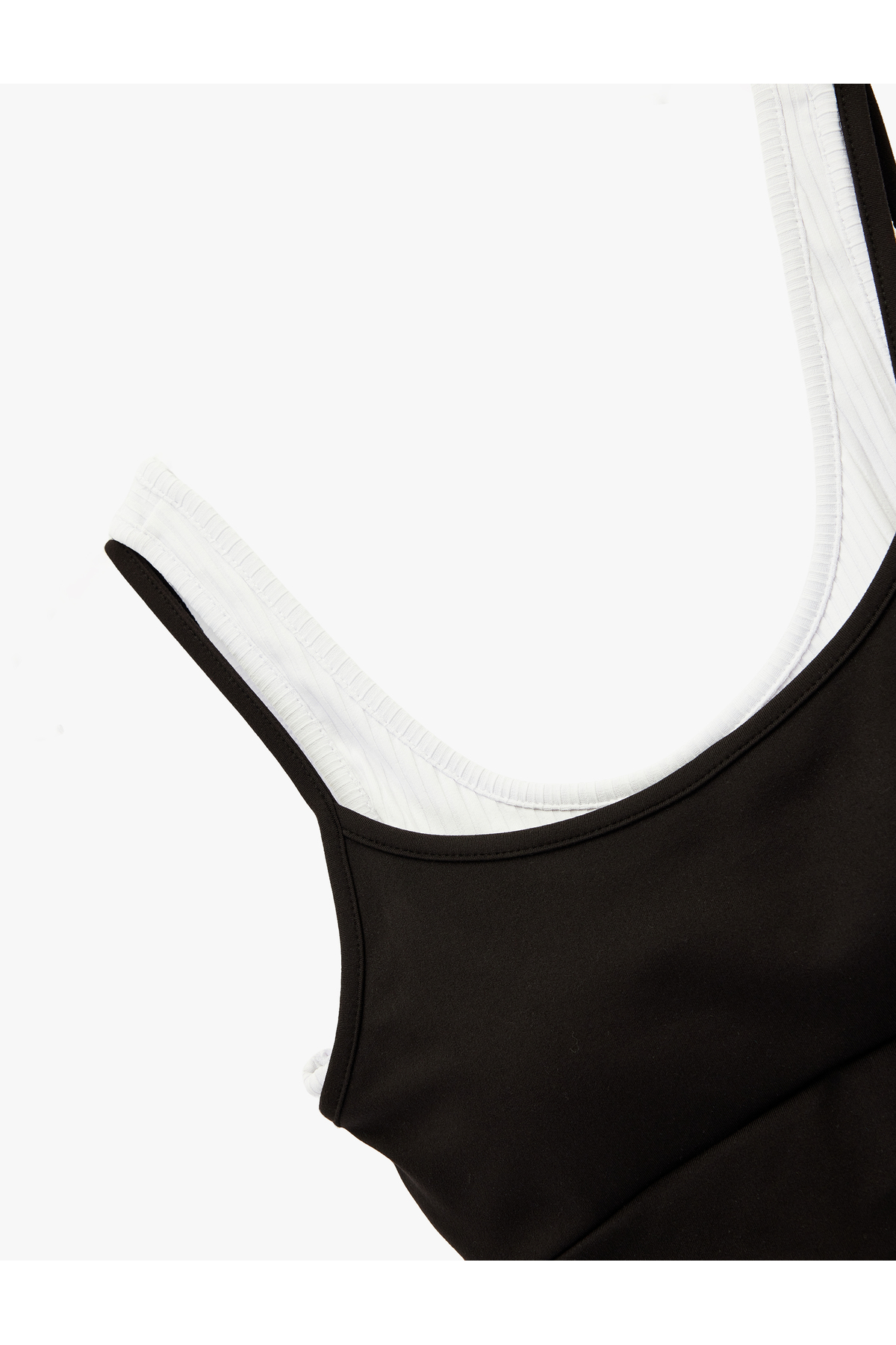 Koton Slim Fit Çift Askılı Kolsuz Sporcu Sütyeni görsel 5
