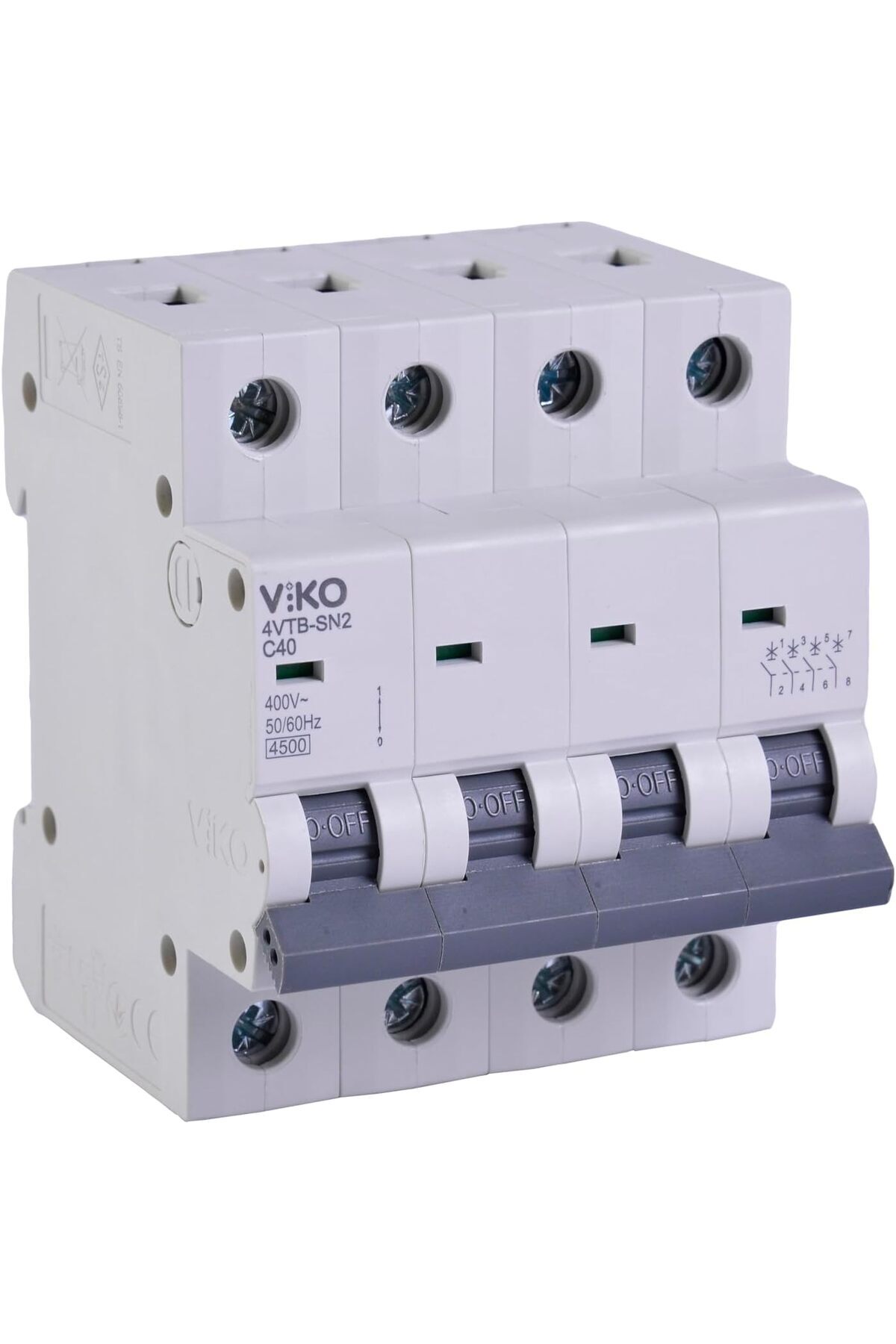 STOREMAX Lvn 4VTB-4C40 Otomatik Sigorta 4,5kA C Tipi 4 Kutup 40A 1181191