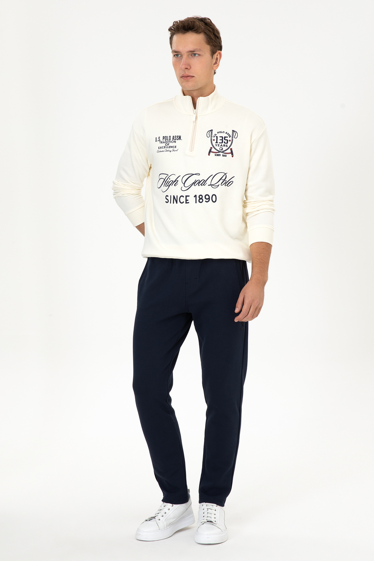 یو اس پولو شلوار ورزشی مردانه سرمه‌ای کد ۵۰۳۰۹۹۹۸-VR۰۳۳