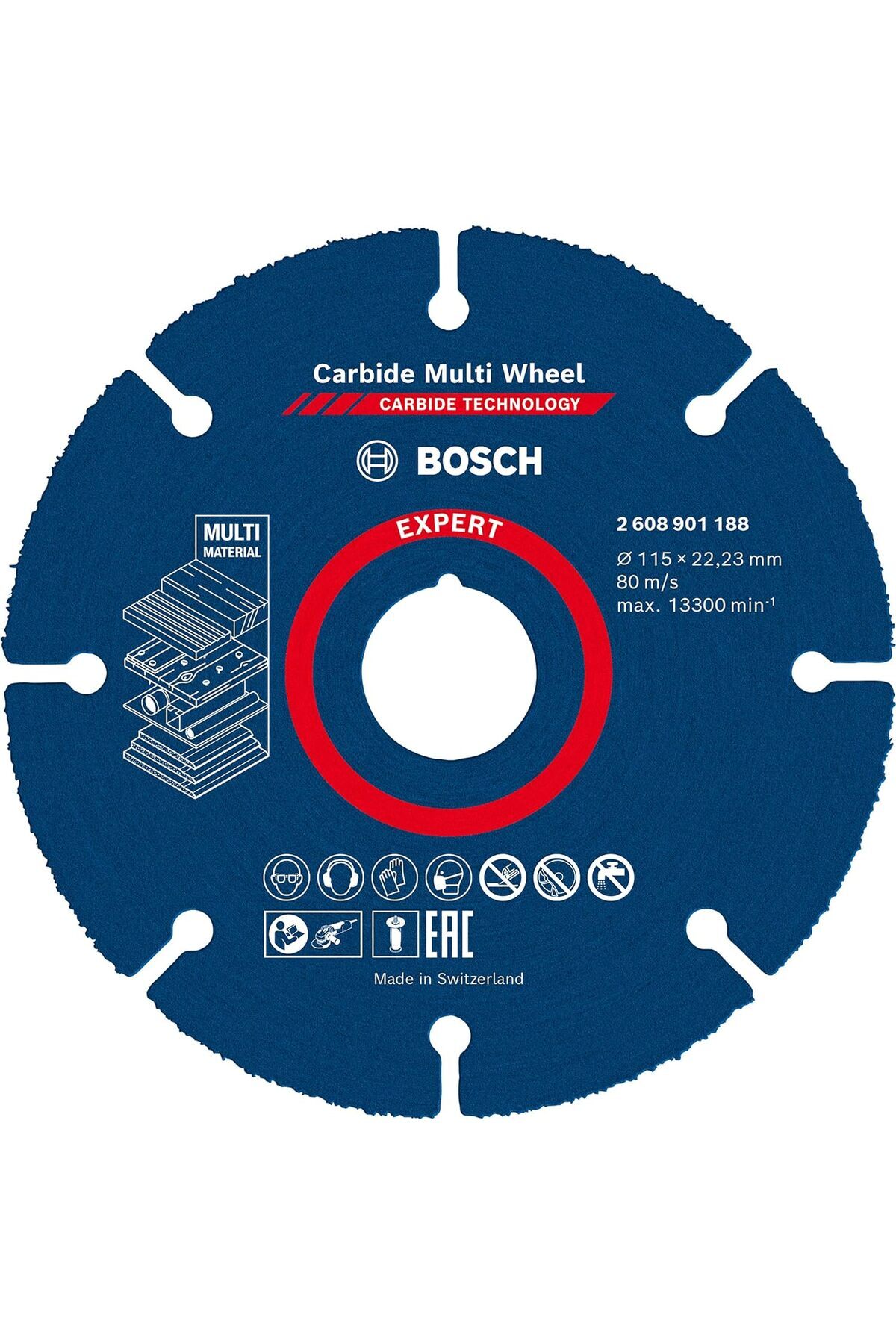 STOREMAX Professional 1x EXPERT Carbide Multi Wheel Kesici Diskler (Sert ahşap, Çivili ahşap, Plastik, Alçıpa