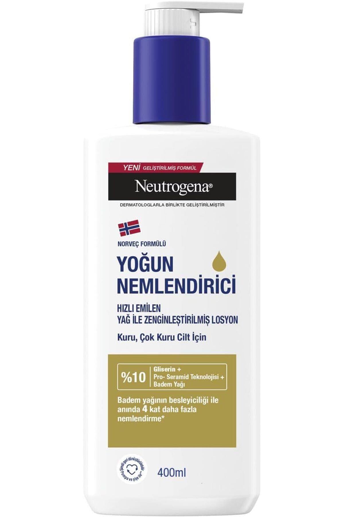 STOREMAX Neutrogena Yağ İle Zenginleştirilmiş Vücut Losyonu 400 ml 1174223