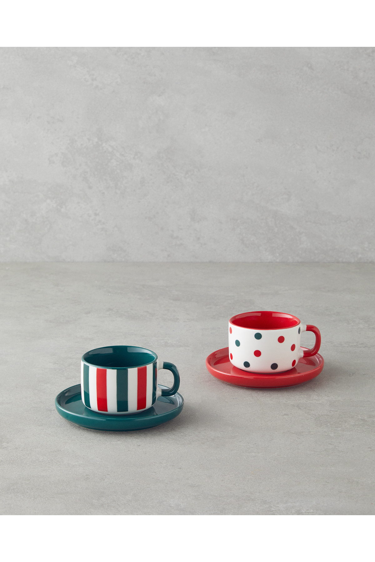 English Home Holiday Cheer New Bone China 4 Parça 2 Kişilik Kahve