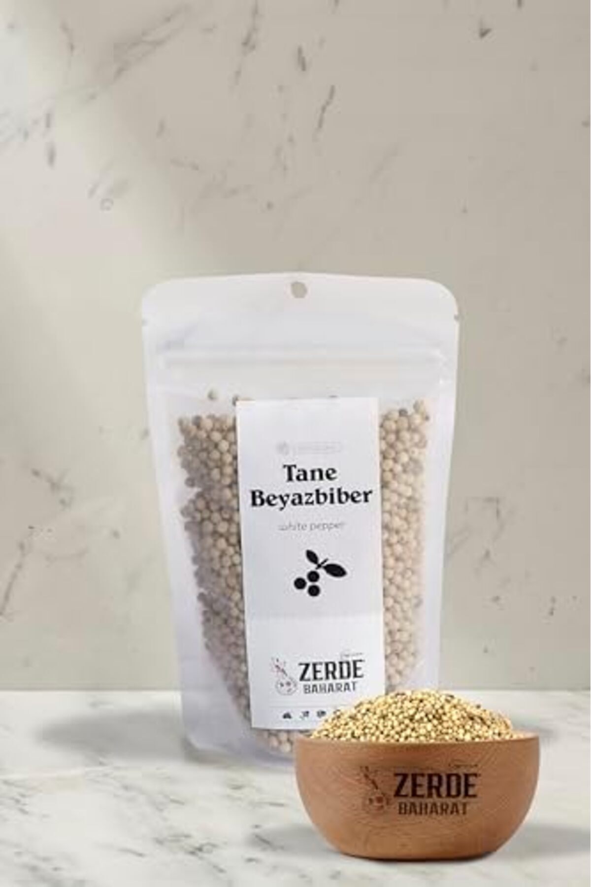 STOREMAX Zerde Baharat Tane Beyaz Biber, Tane Ak Biber, 50 gr,Beyaz Karabiber Tane 1174223