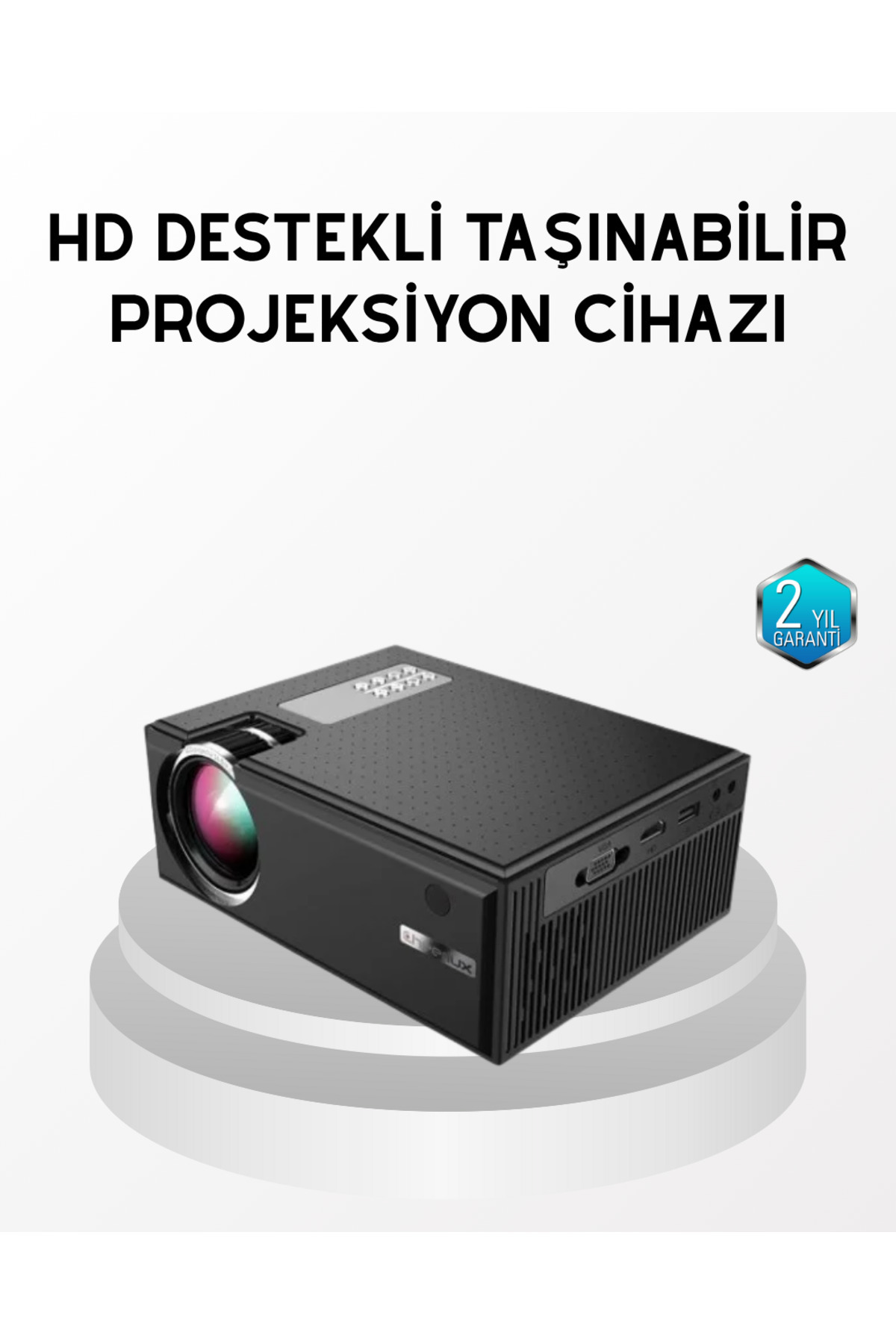 ZERO LAND DRNDS Full HD 1080p Projeksiyon Cihazı Taşınabilir LED Teknolojili ve (154712) HDMI Uyumlu