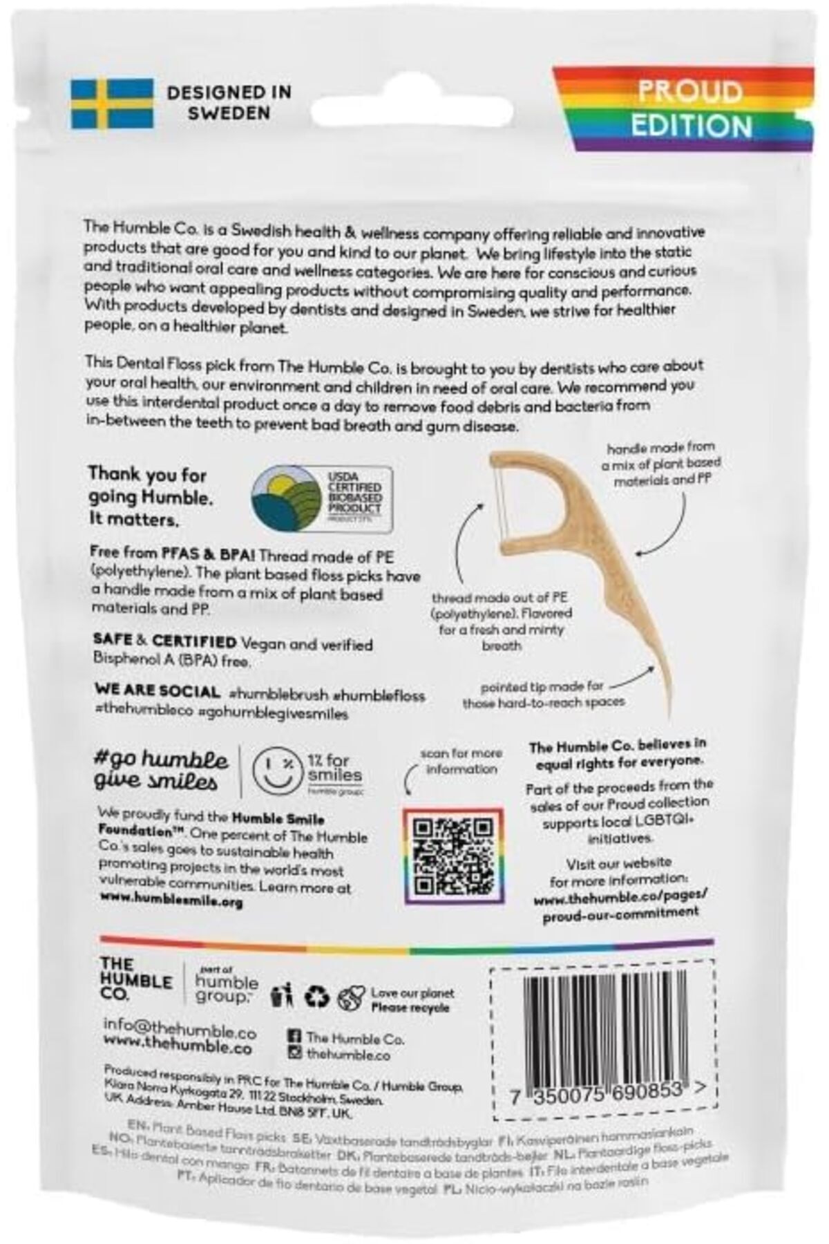 STOREMAX Humble Floss Picks Kürdan Diş İpi 50'li 1178367