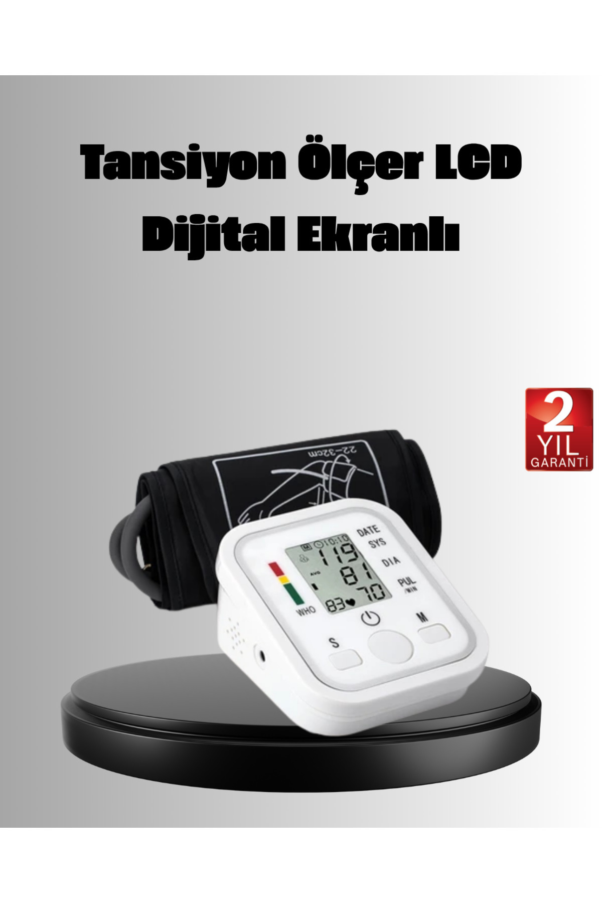 UCUZTEKNO Üst Koldan Ölçüm Dijital Tansiyon Aleti – IHB Aritmi Uyarılı ve Çift Hafızalı (Kopya)