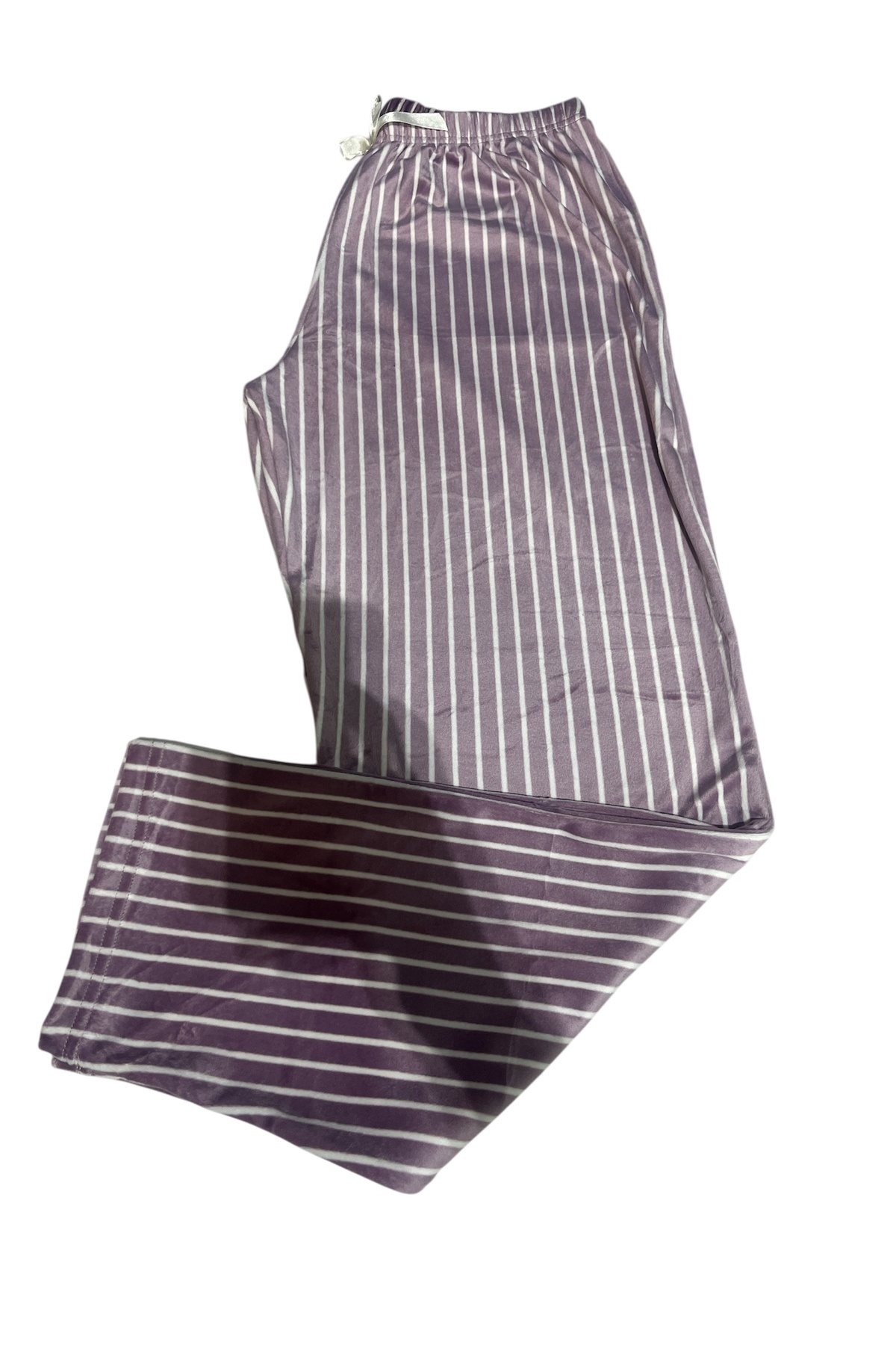 Pijamoni Büyük beden baskılı düz paça kadife tek alt pijama