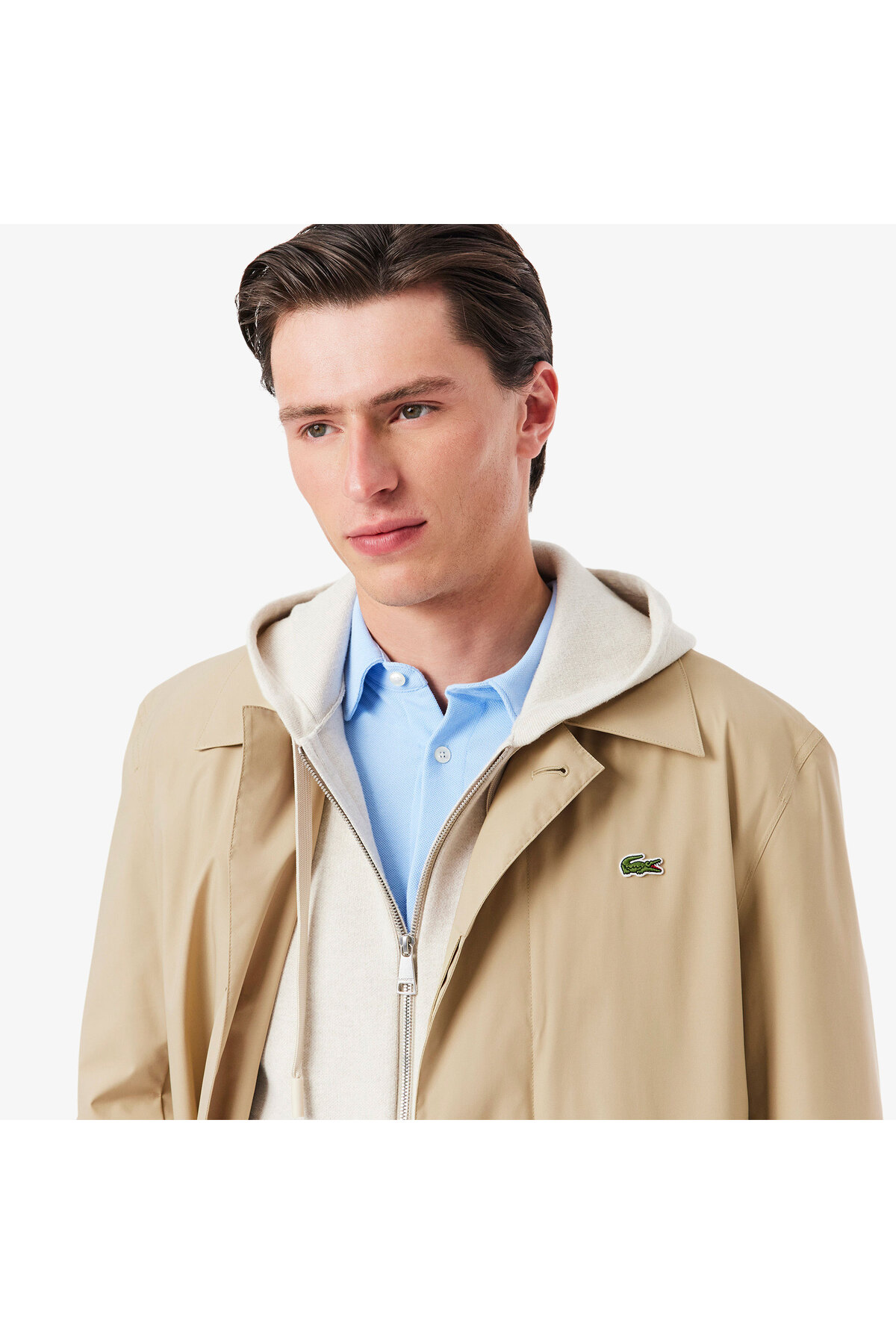 Lacoste Erkek Bej Trençkot görsel 2