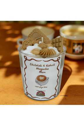 MODA Çikolatalı & Kahveli Magnolia Mum – El Yapımı Soya Wax Kokulu Dekoratif ...