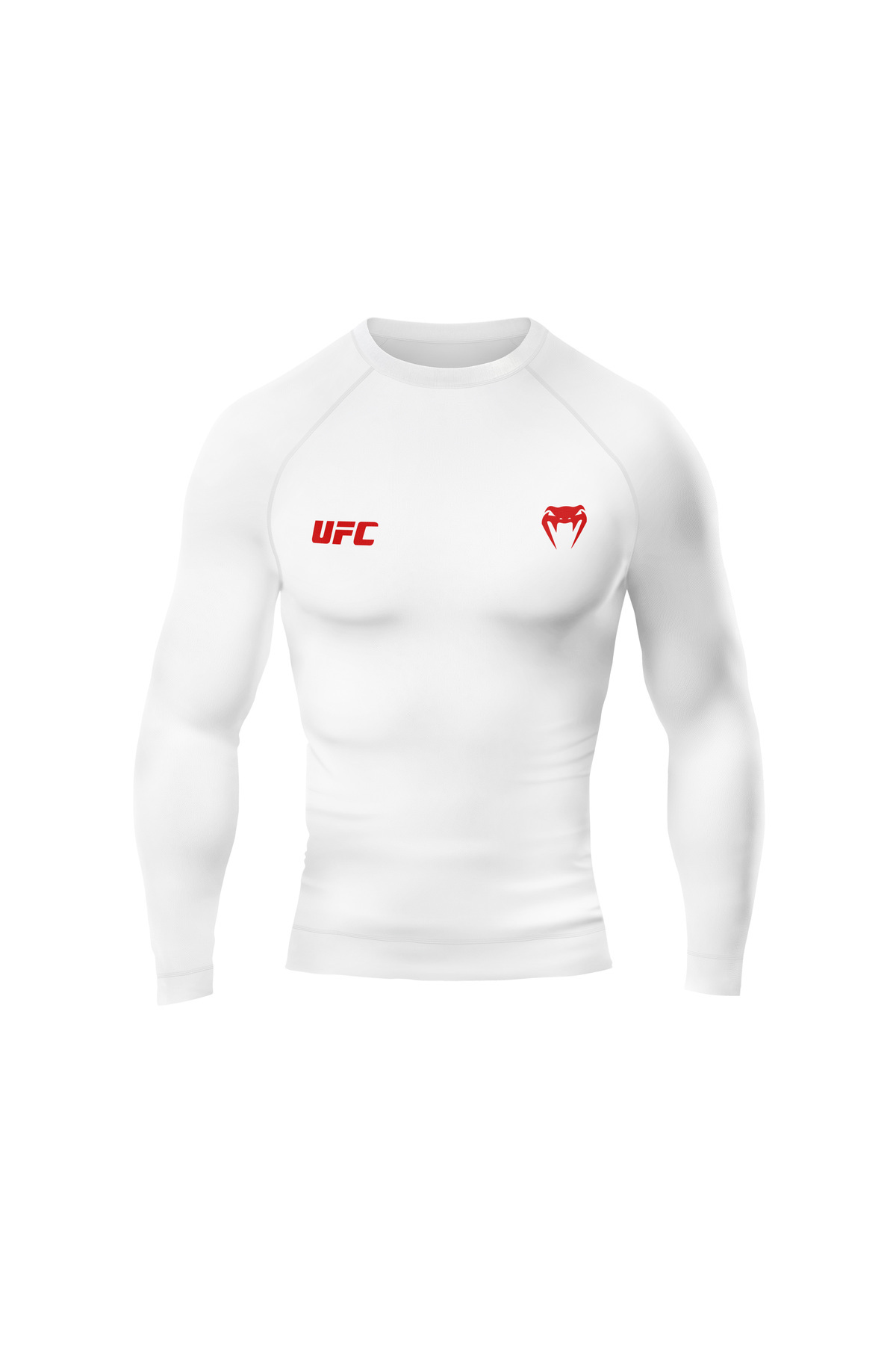 Gymhard Ufc Venum Red Pro+ Uzun Kollu Sporcu Esnek Compression T-shirt
