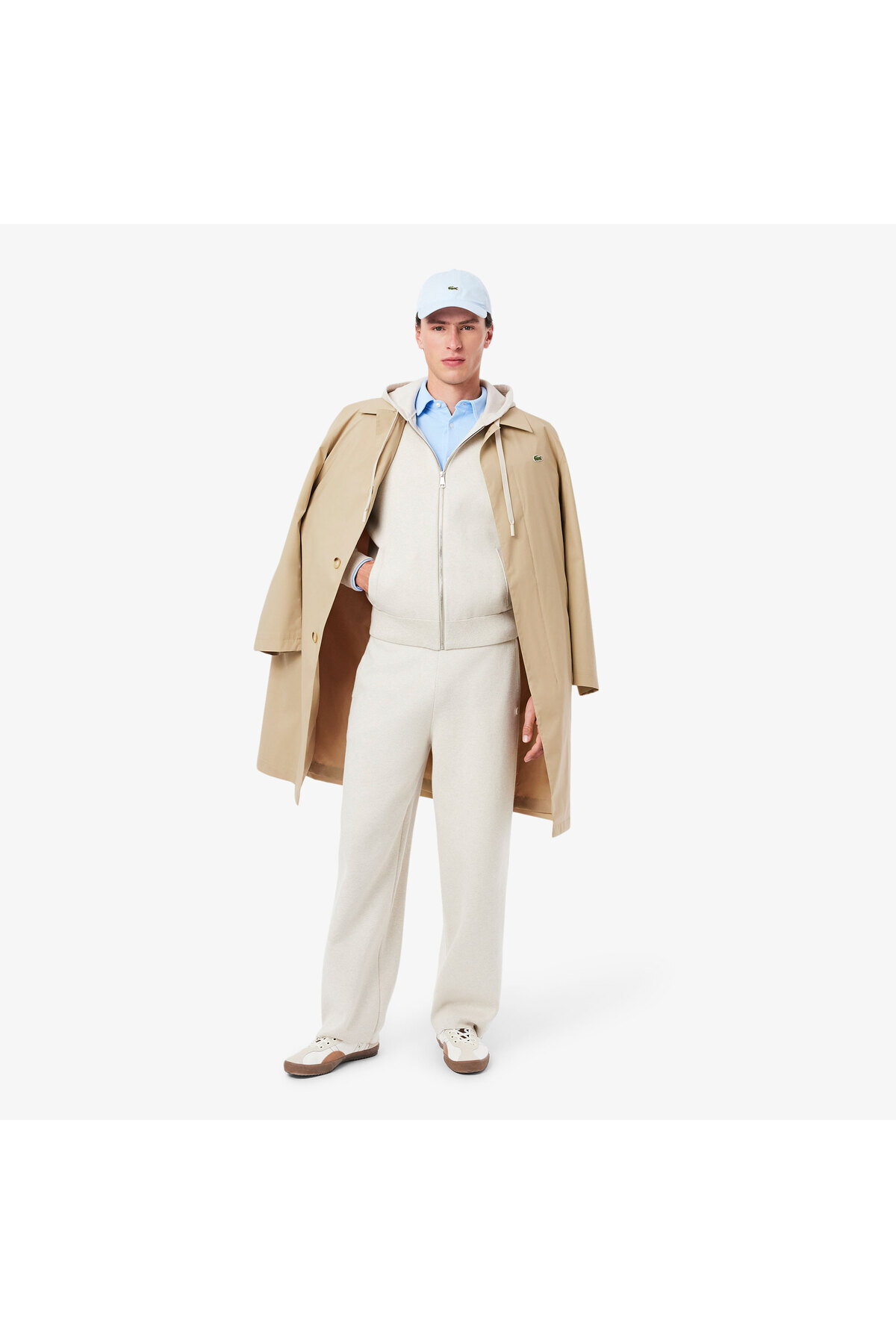 Lacoste Erkek Bej Trençkot görsel 5