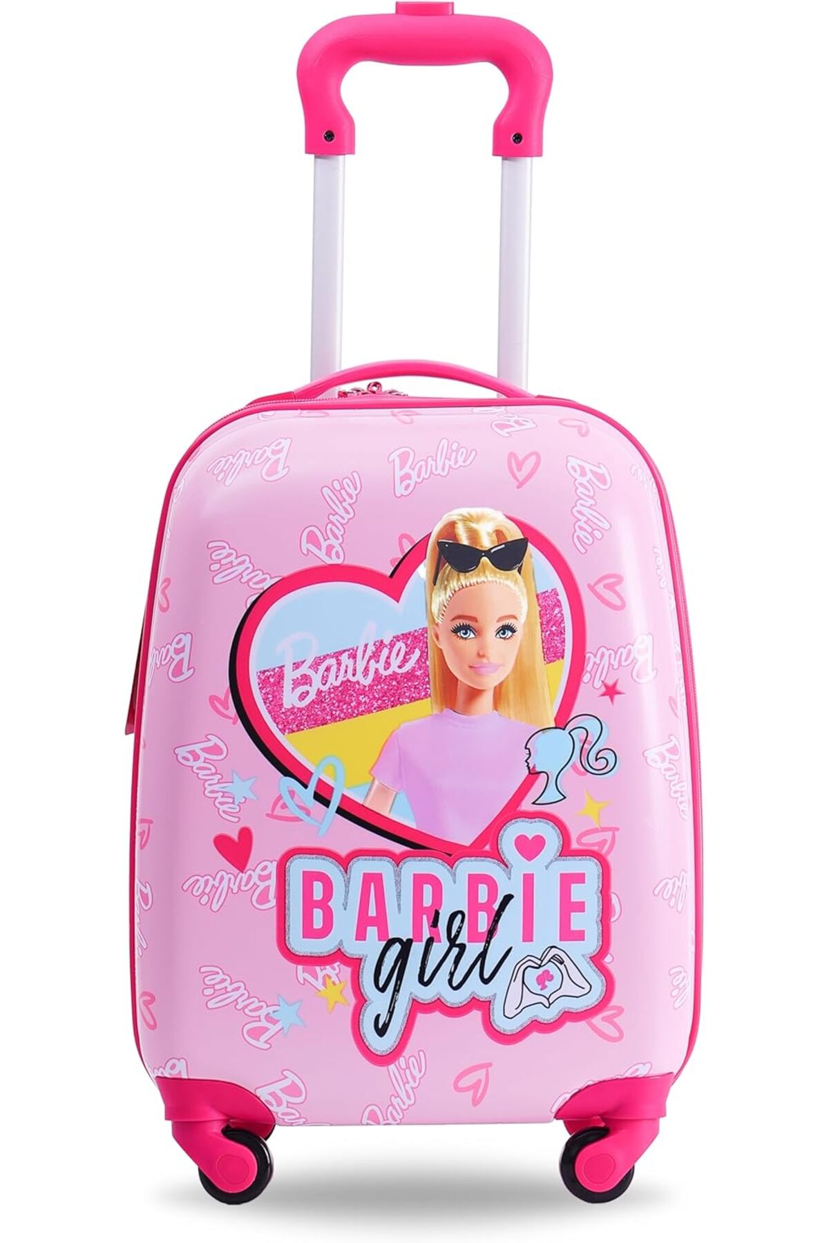حقيبة سفر للأطفال من تروكار باربي، مقاس 18 بوصة، 4...